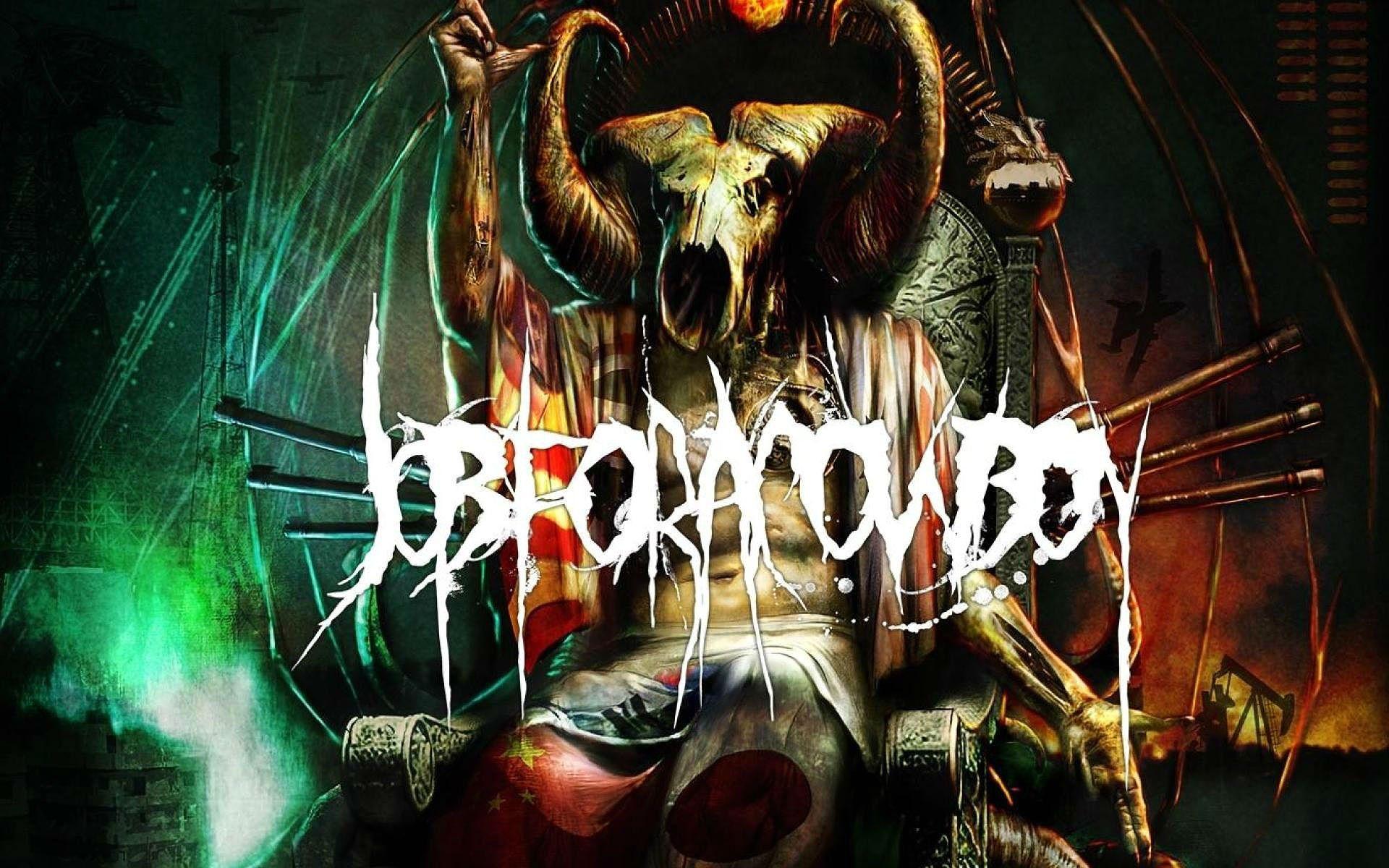 1920x1200 JOB FOR A COWBOY death metal heavy deathcore 1jfac dark occult satanic evil satan demon skull wallpaperx1200