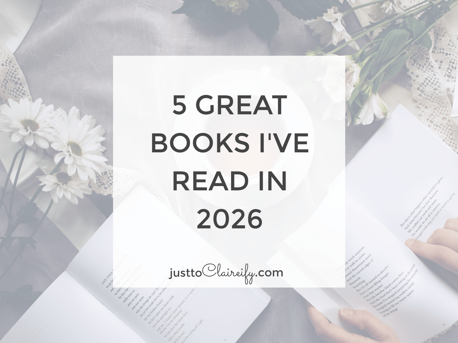 1600x1200 Great Books I've Read in 2026 to Claireify