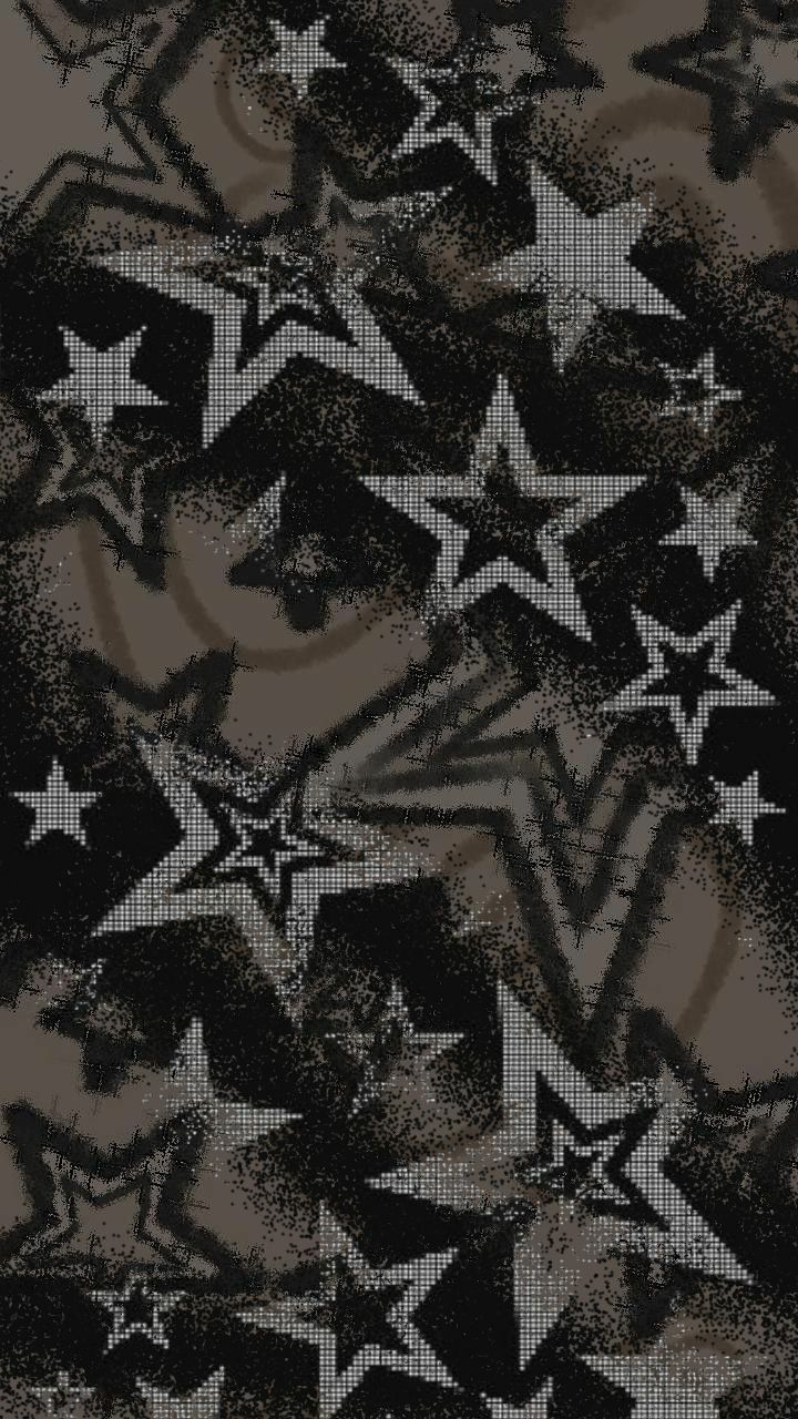 720x1280 Abstract Black And White Stars Wallpaper. Abstract Star Design, Black And Gray Star Pattern, Diy Star Themed Crafts