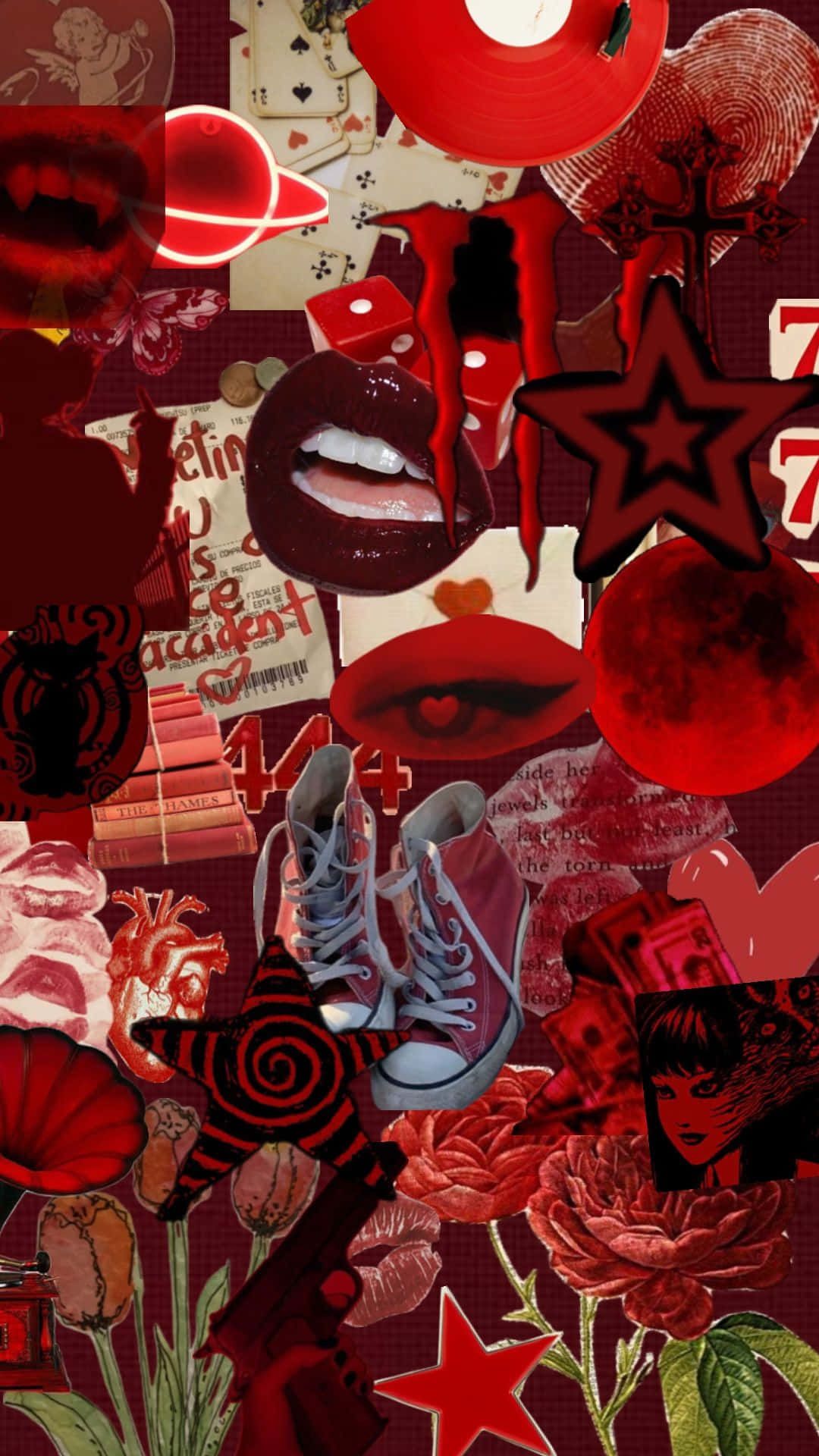 1080x1920 Télécharger Collage Esthétique Grunge Y2K Fonds d'écran