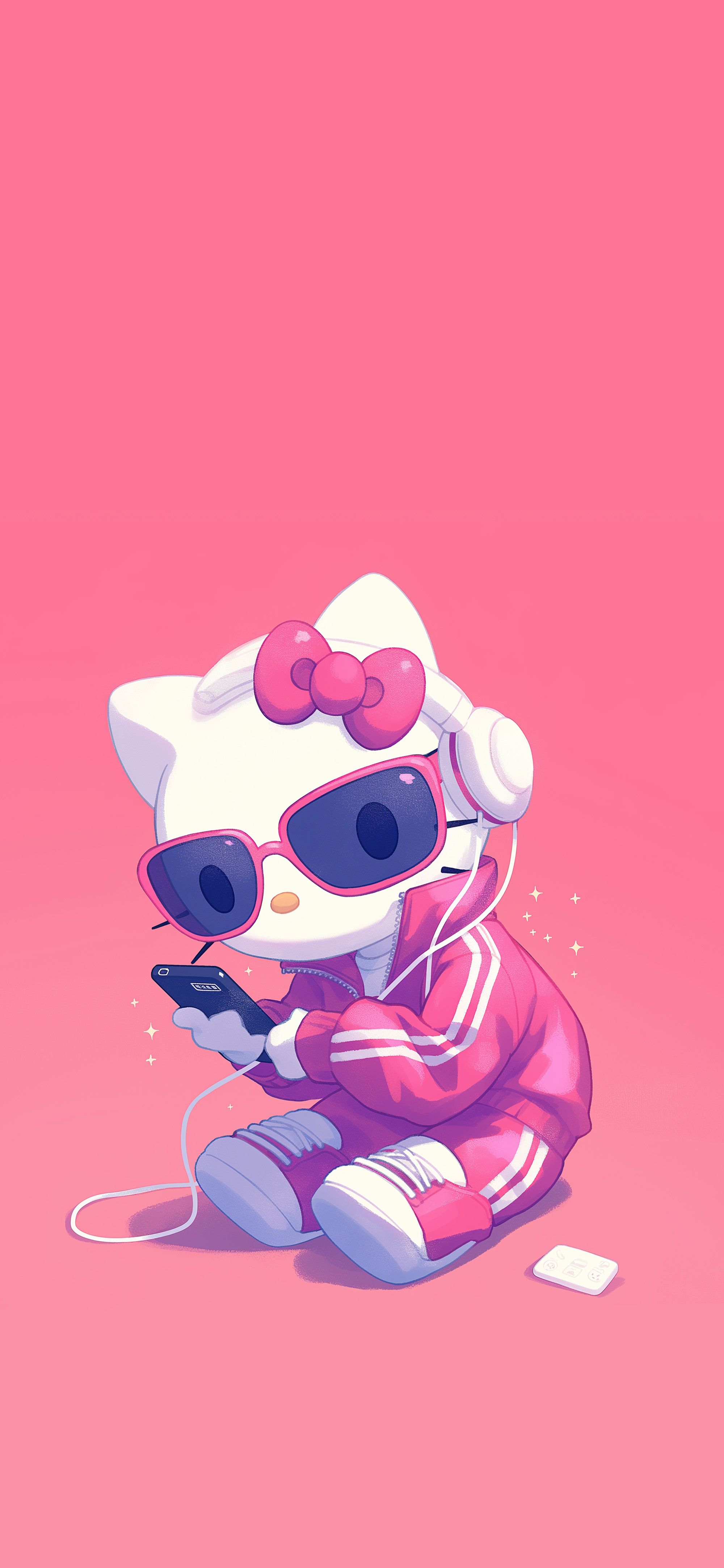 2000x4329 Hello Kitty Y2K Tracksuit Pink Aesthetic Wallpaper