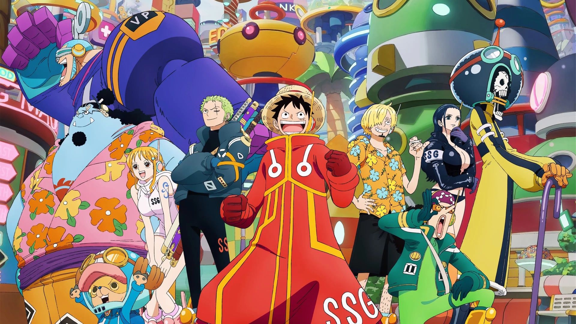 1920x1080 One Piece Egghead Island 4K UHD Wallpaper for UltraHD Desktop and TV : Widescreen and UltraWide Display : Dual Monitor : Smartphone and Tablet Devices