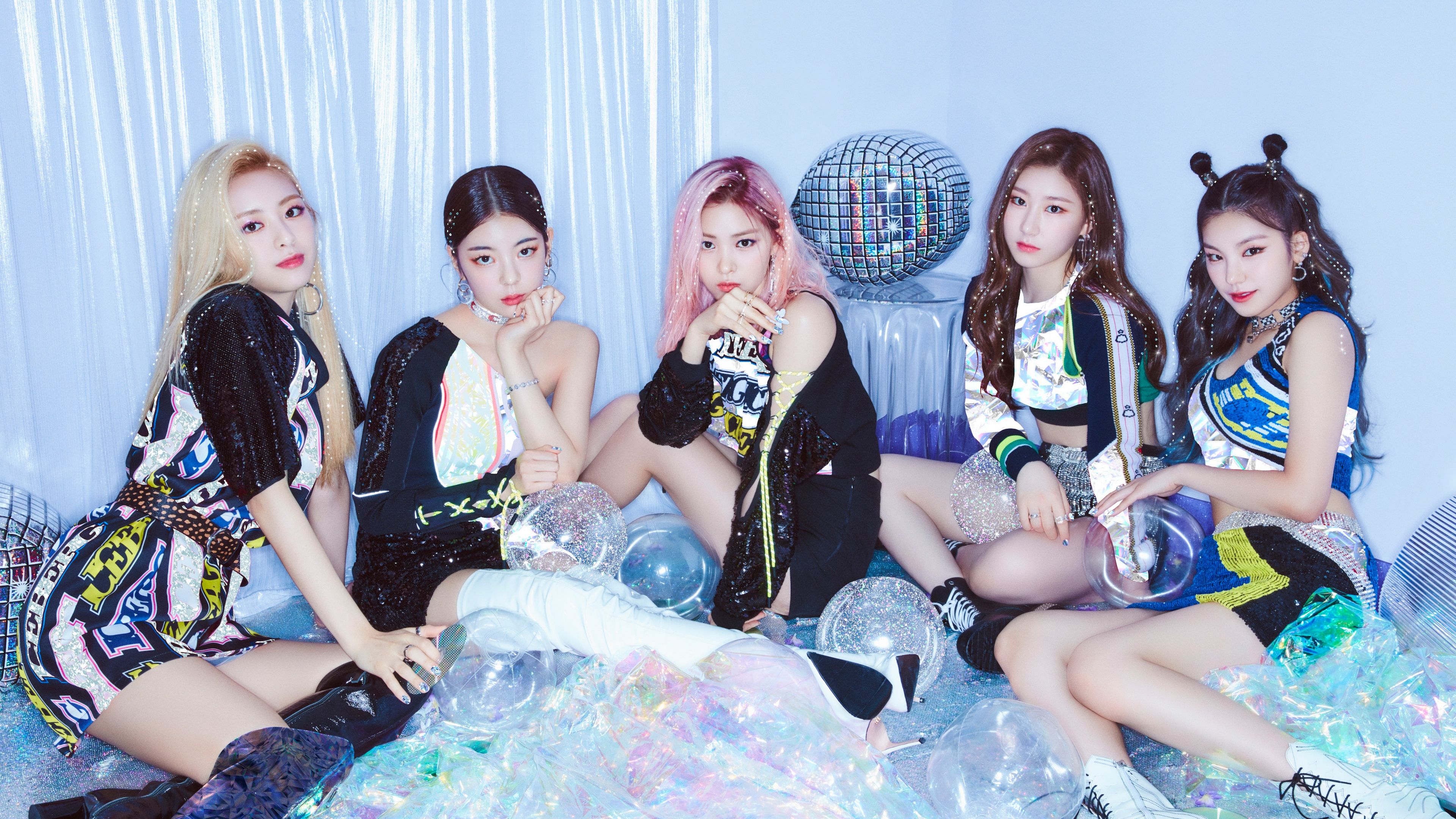 3840x2160 ITZY Wallpaper 4K, Girl Group, K Pop Singers
