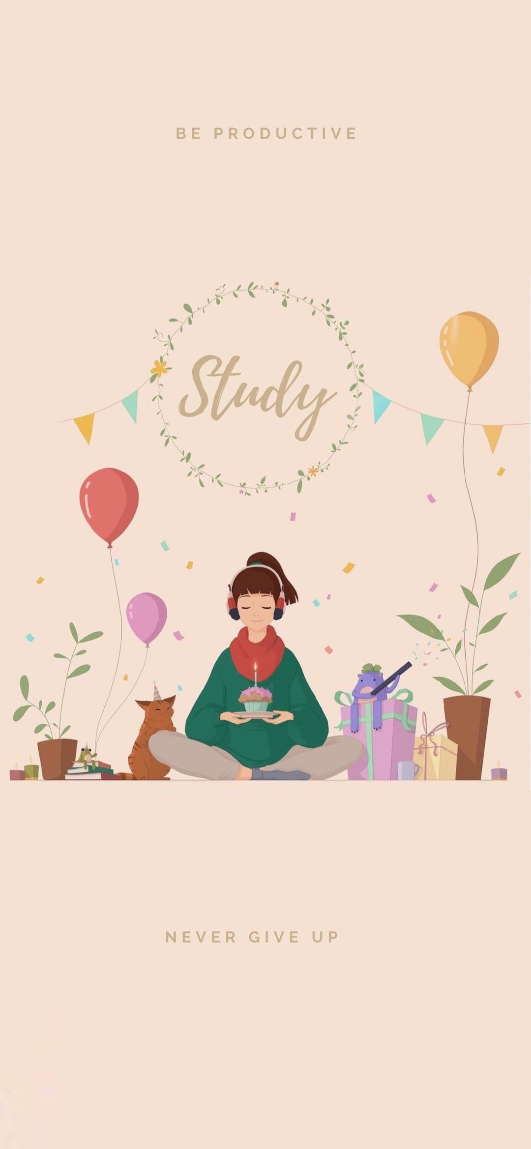 1080x2337 Study wallpaper I made! Hope you guys like it!