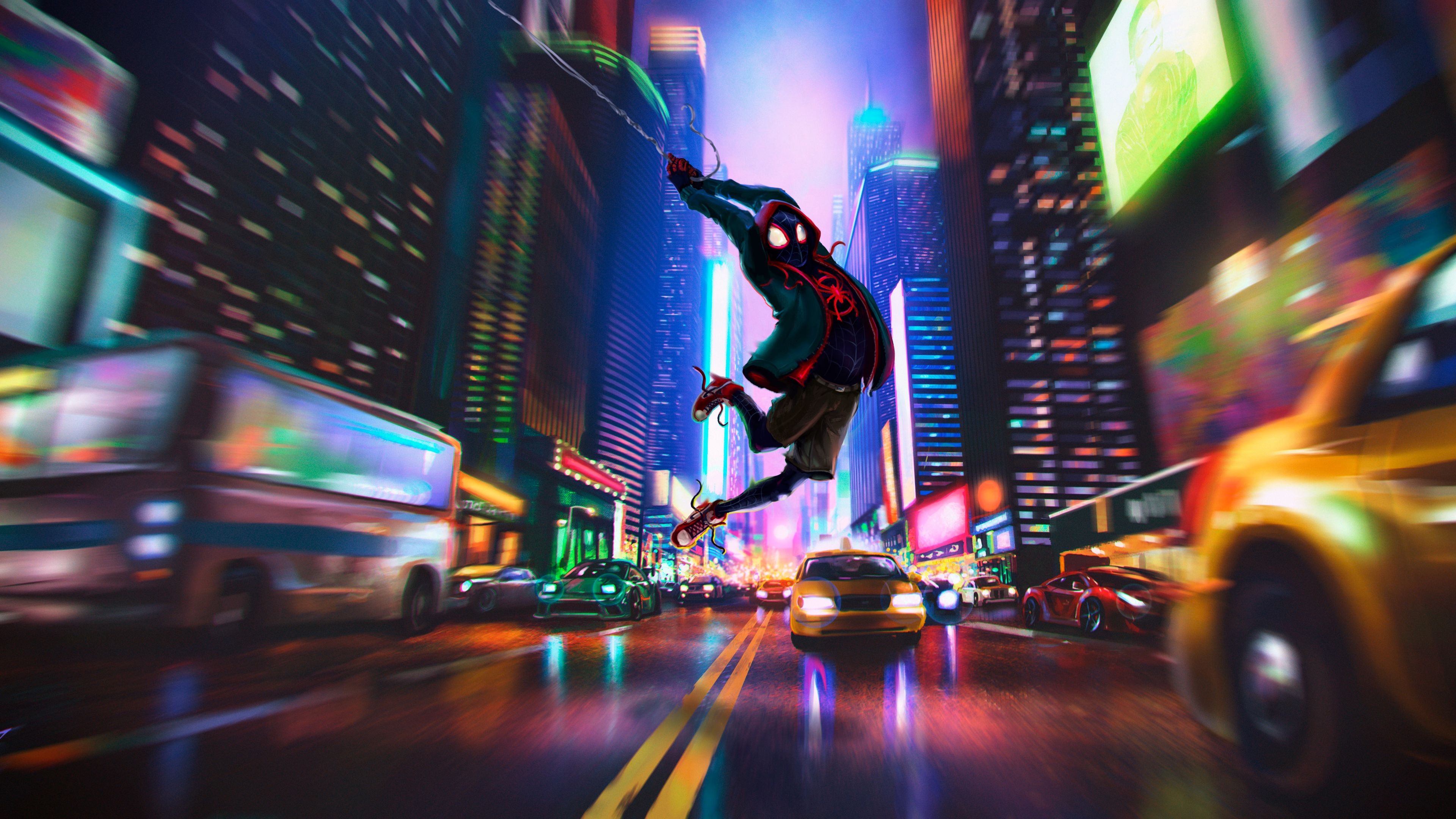 3840x2160 Spider Man Into The Spider Verse 4K Wallpaper