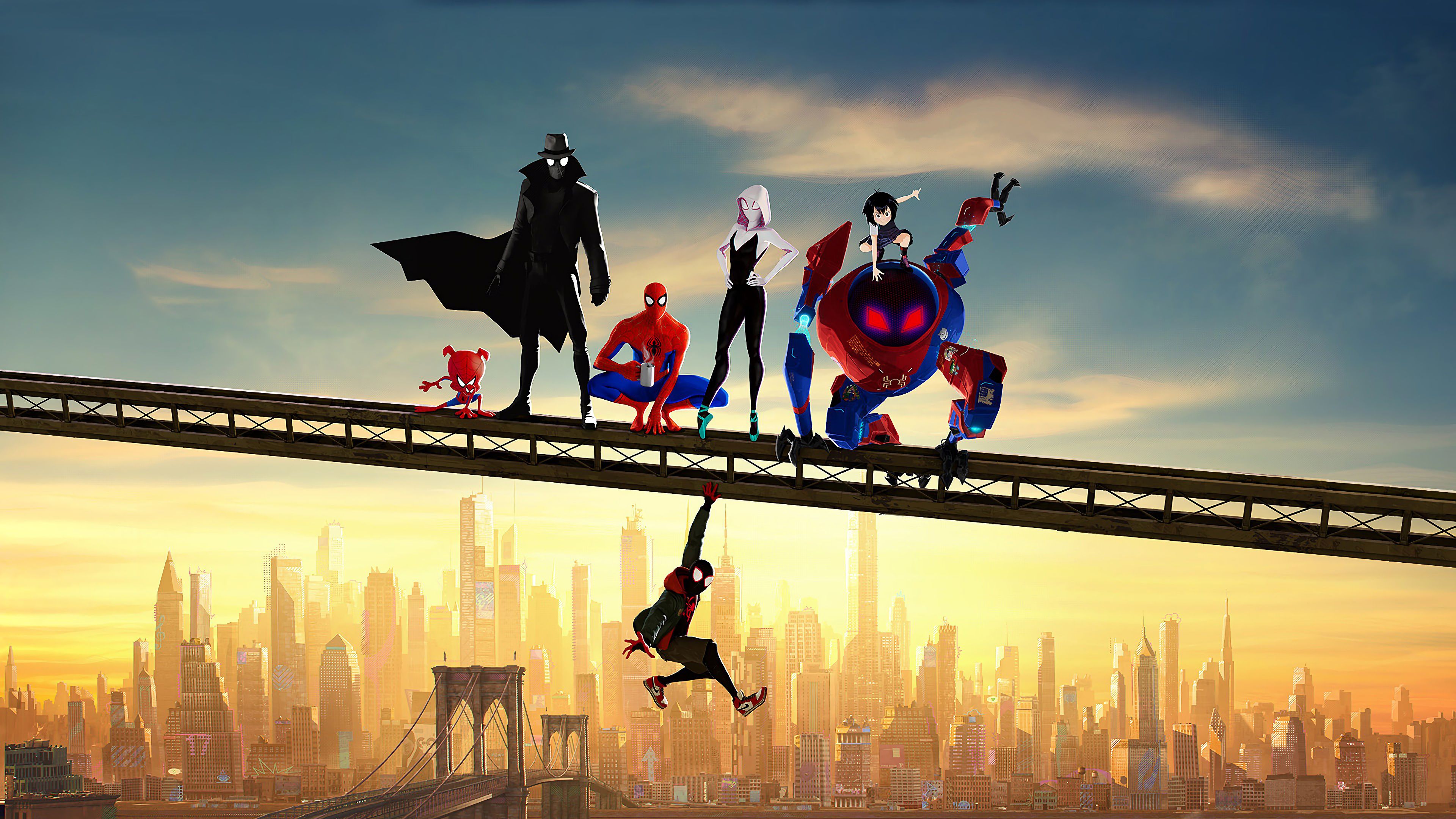 3840x2160 Spider Man: Into The Spider Verse Characters 4K Wallpaper HD