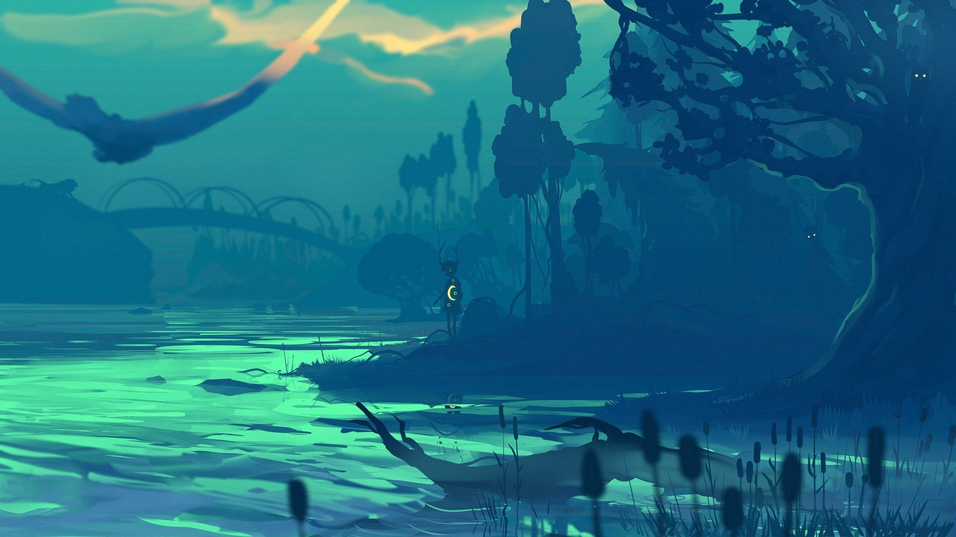 1920x1080 Sylvan River Dreams: A Child's Fantasy in 4K Ultra HD Naturescape