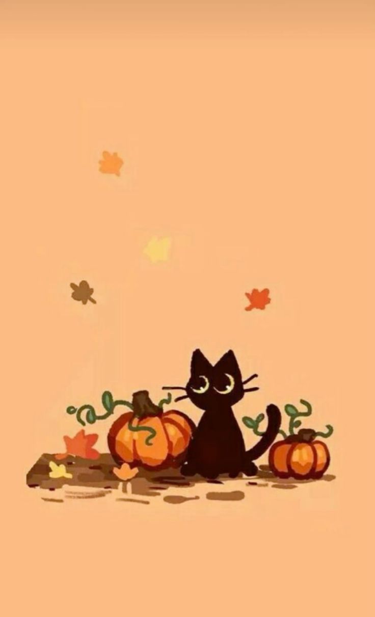 736x1212 Spooky Season Delight: Halloween Wallpaper with a Playful Twist