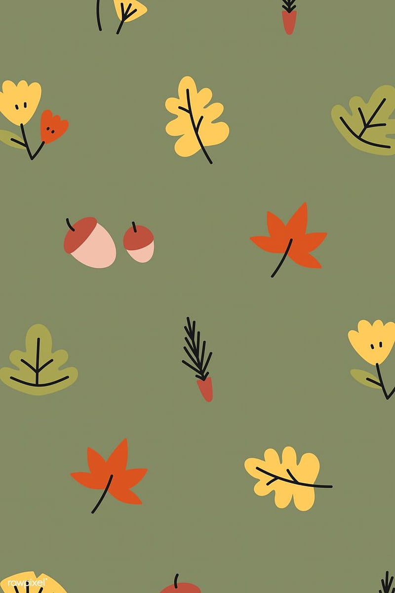 800x1200 Colorful autumn leaves background vector. #vector #vectoart #digitalpa. Leaf background, HD phone wallpaper