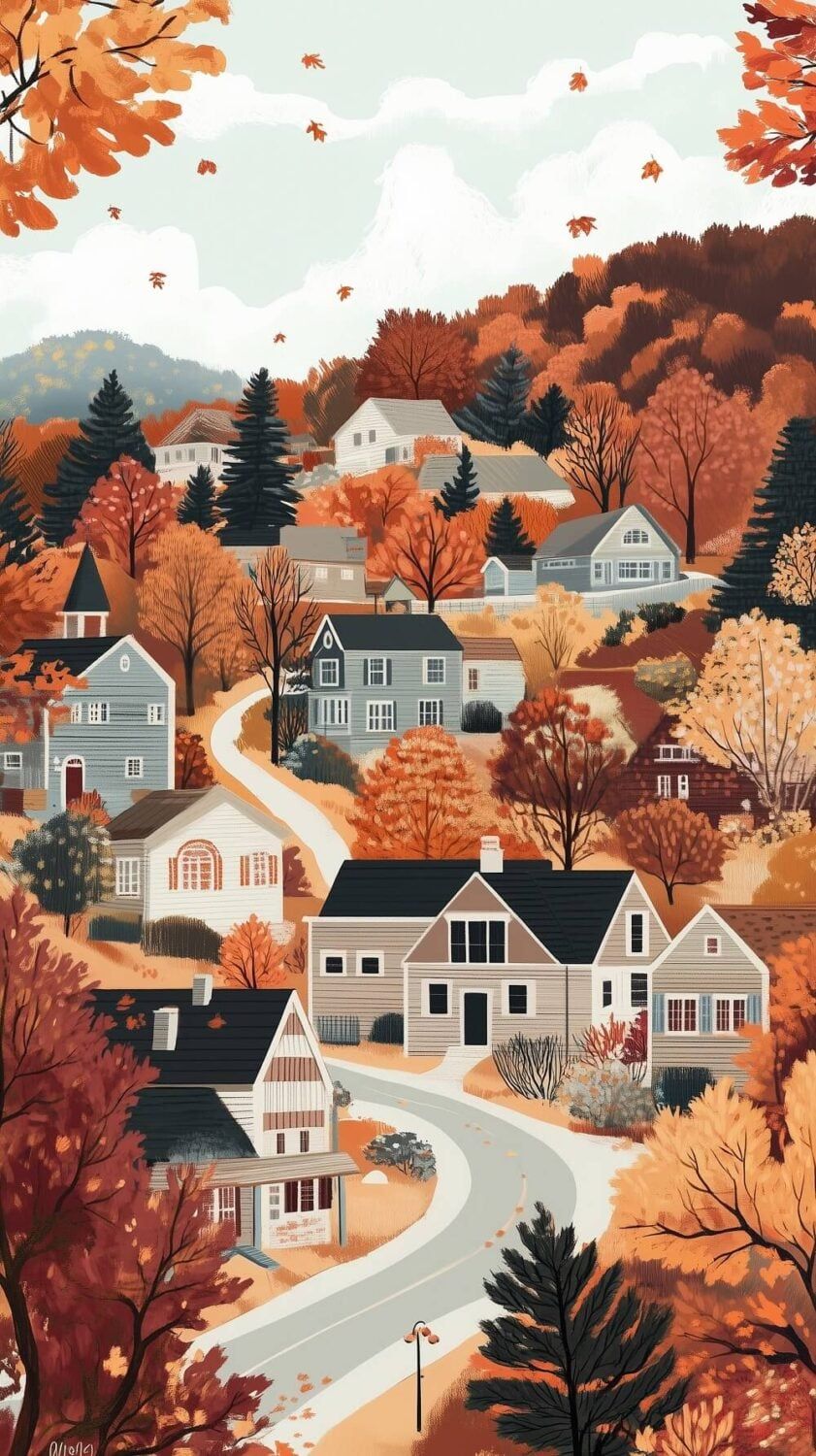 841x1500 Beautiful (and Fun) Fall Phone Wallpaper to Start the Cozy Season