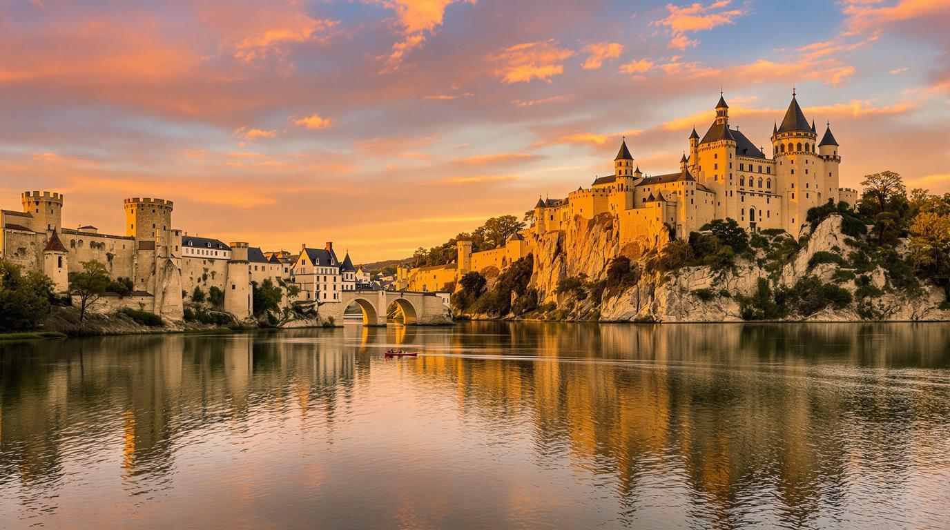 1376x768 This medieval fortress perched on a limestone cliff hides a secret twin castle most tourists never see (France's most enchanting historical landscape)