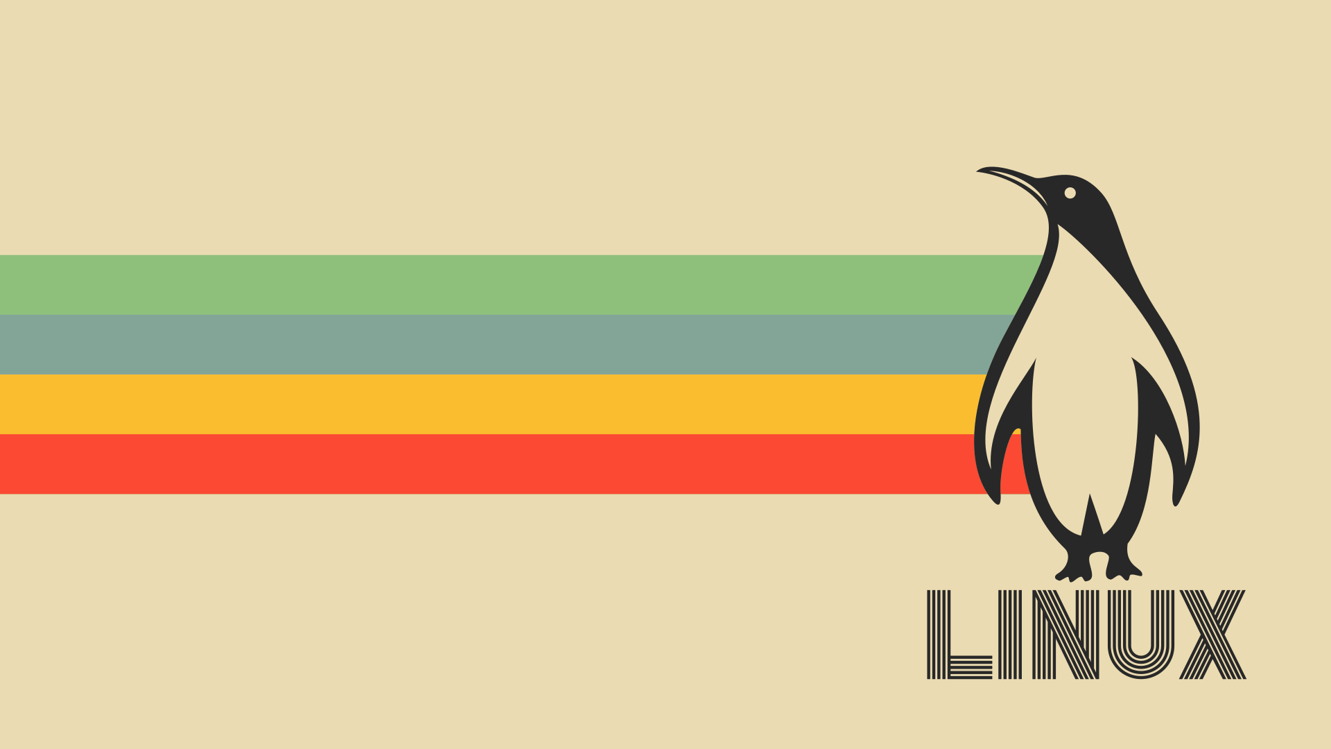 1920x1080 Penguin Linux wallpaper, dark & light, SVG (all resolutions available)