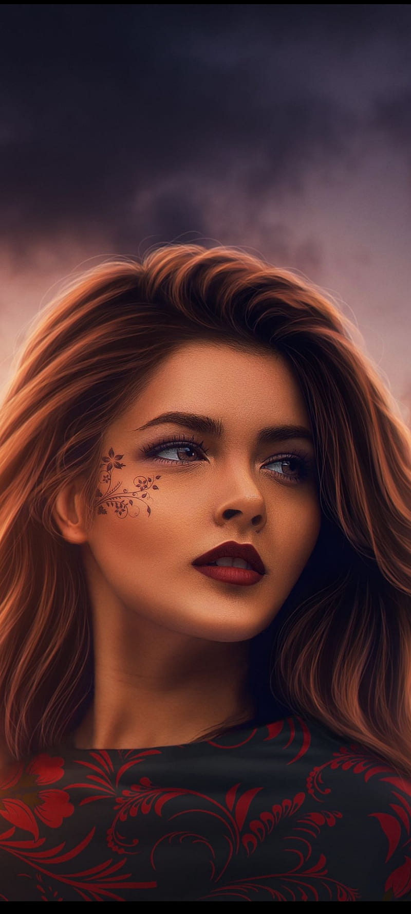 800x1778 Girl, drow, face, girls, hacker, hair, nice, people, smile, woman, HD phone wallpaper