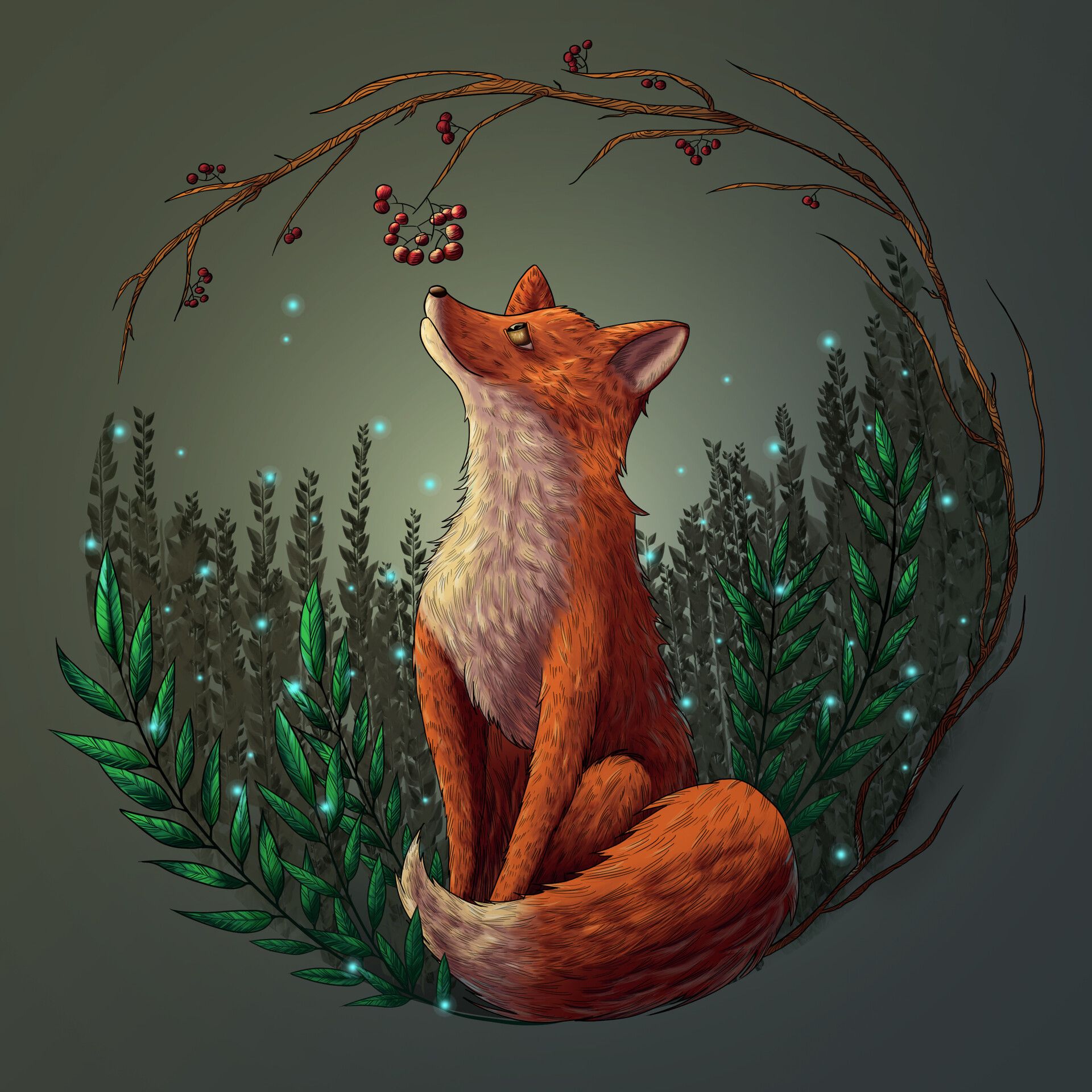 1920x1920 Magic fox