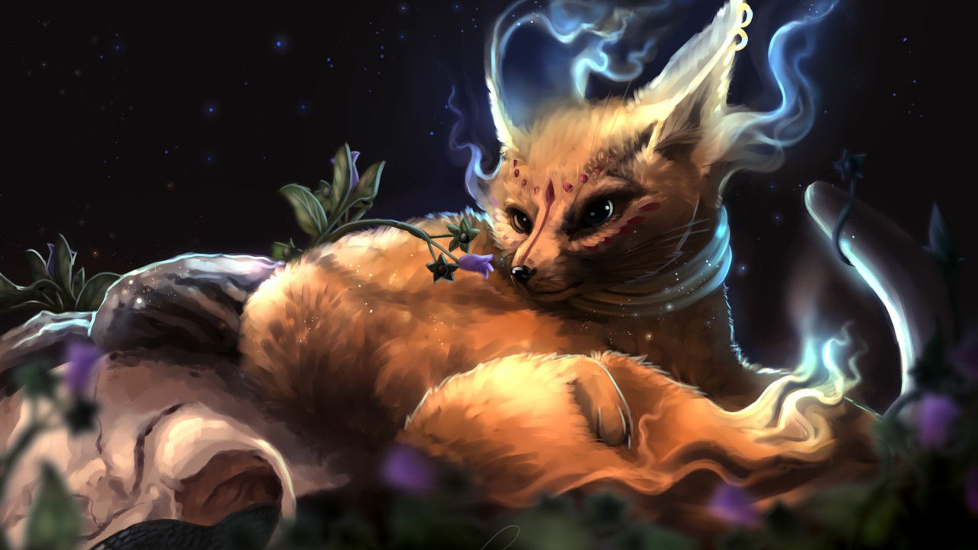 1920x1080 Fantasy Fox Widescreen Wallpaper 111383