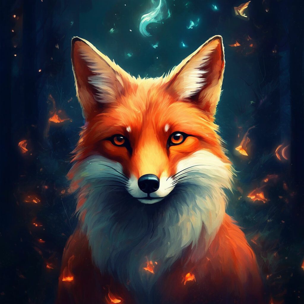1024x1024 The magic fox