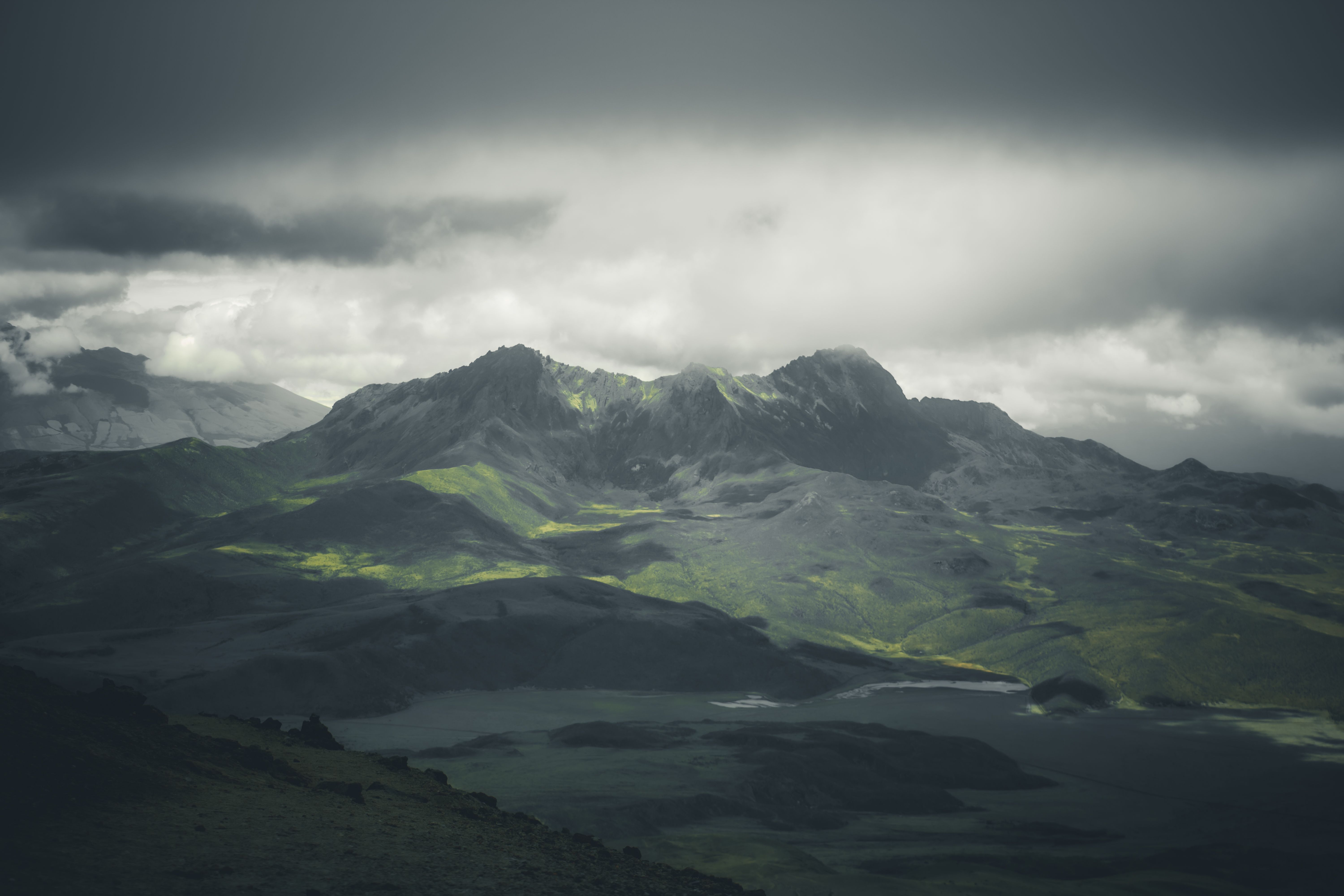 6000x4000 Storm Clouds over Mountain Landscape · Free