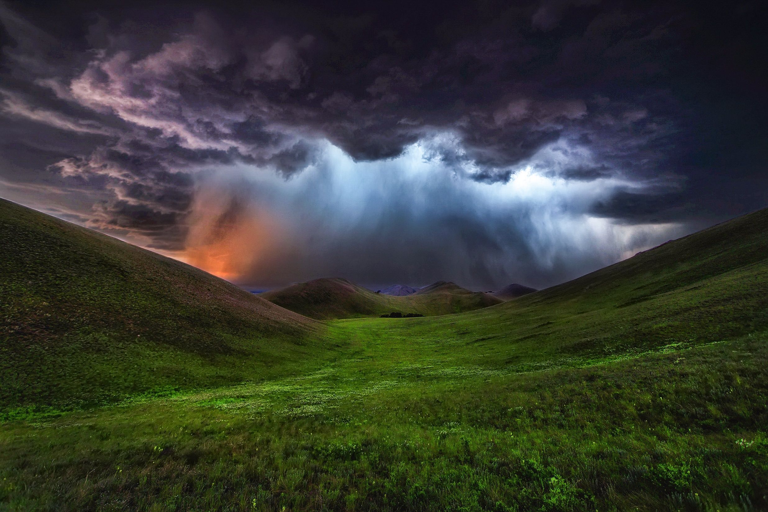 2472x1648 Wallpaper the storm, landscape, mountains, clouds, nature, Paul Sahaidak, Ryan Mcginnis for mobile and desktop, section пейзажи, resolution 2472x1648