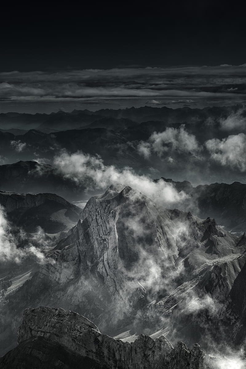 800x1200 HD storm mountains wallpaper