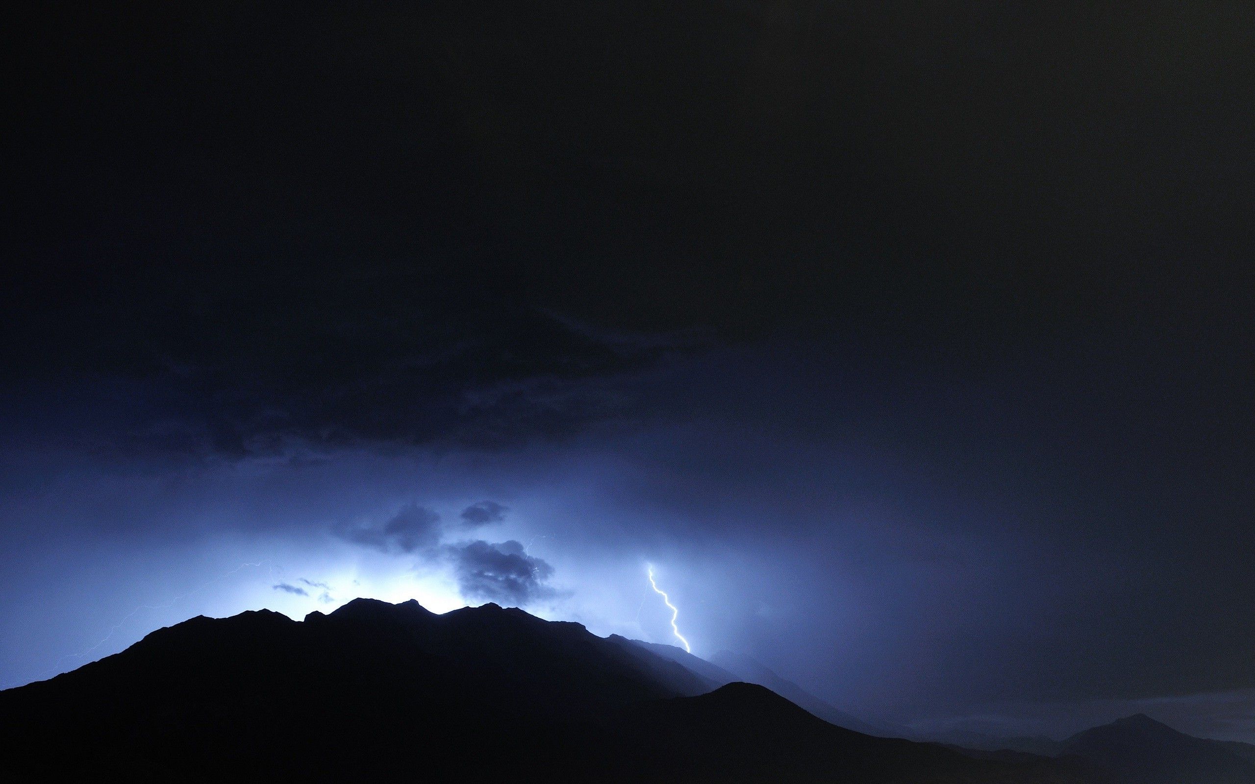 2560x1600 photography, Nature, Landscape, Mountain, Hill, Storm, Lightning Wallpaper HD / Desktop and Mobile Background
