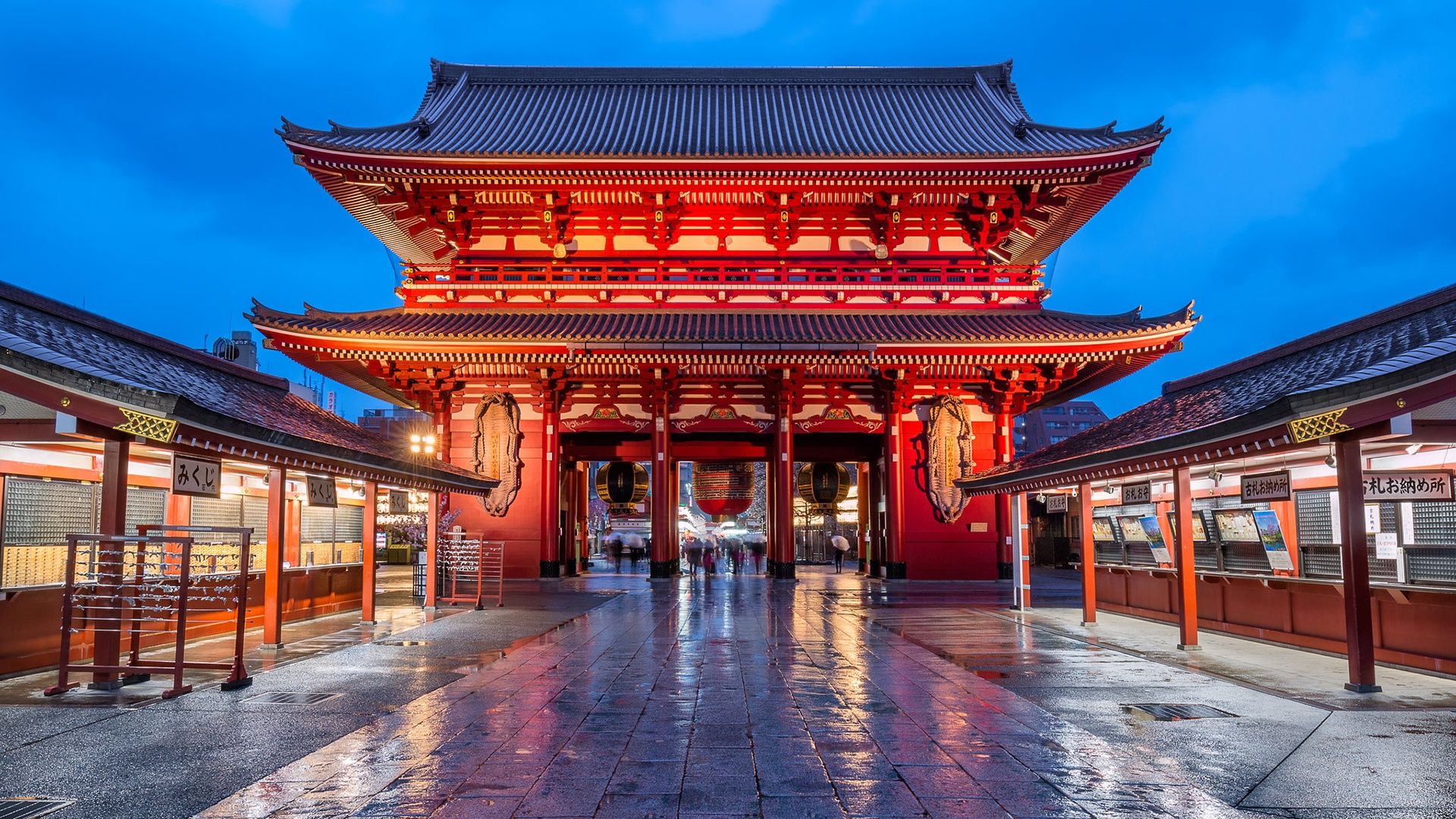 1920x1080 Wallpaper Japan, Tokyo, Sensoji Temple for mobile and desktop, section город, resolution 1920x1080