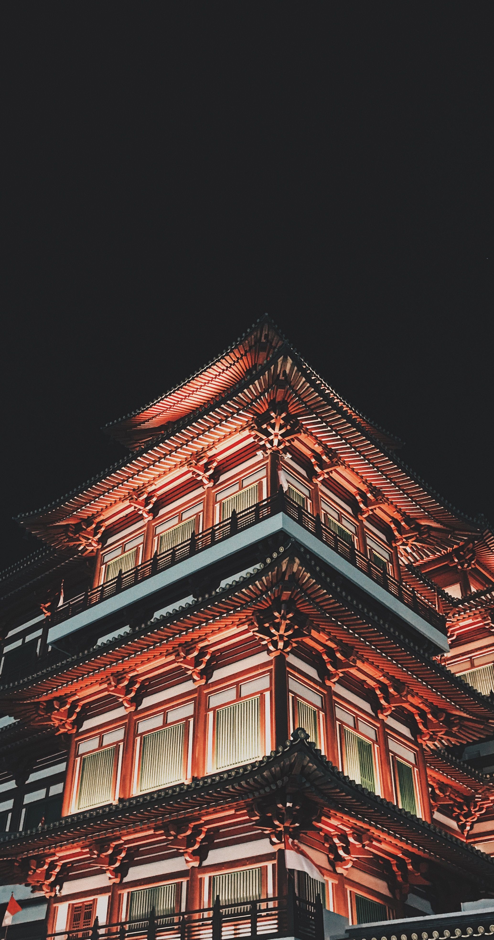 2068x3932 Japanese Temple Phone Wallpaper
