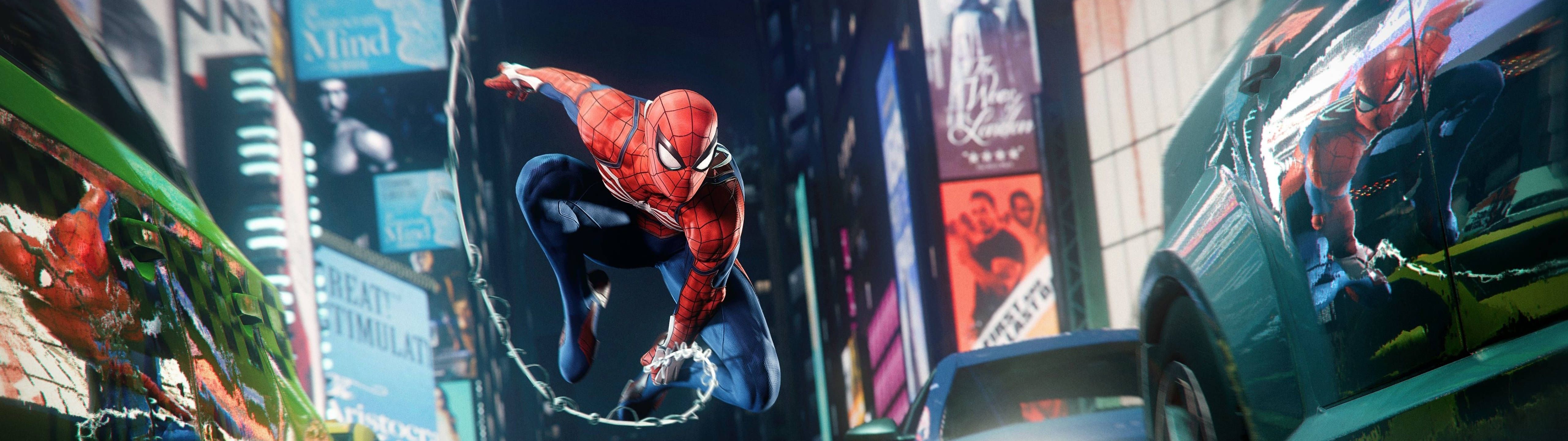 5120x1440 Ladda ner Marvelhjälten Spiderman 5120 X 1440. Wallpaper