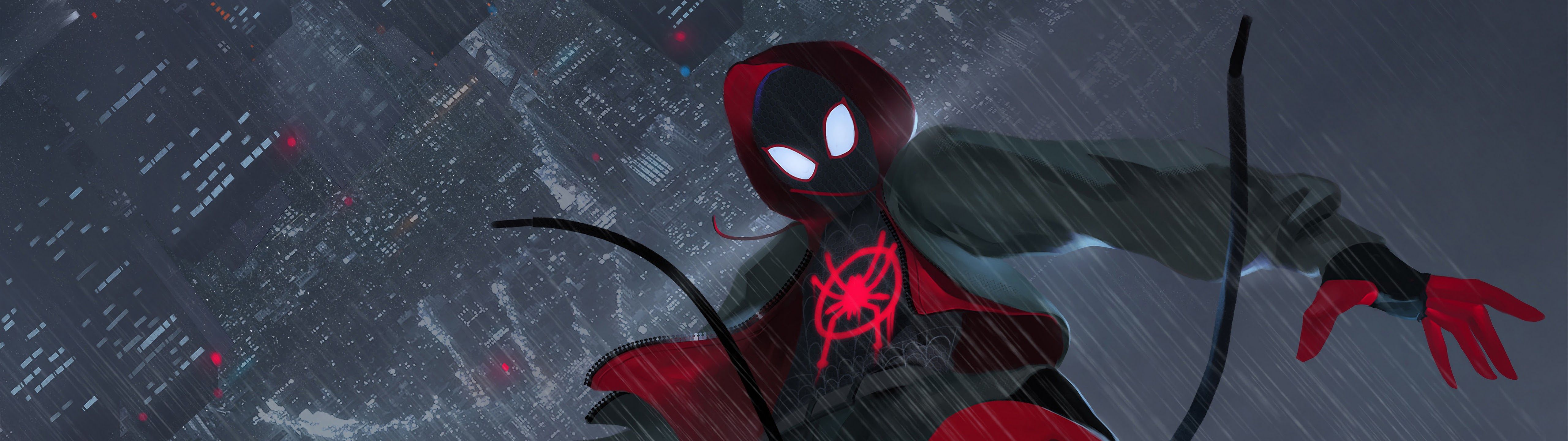 5120x1440 Miles Morales Spider Man: Into The Spider Verse 4K Wallpaper HD