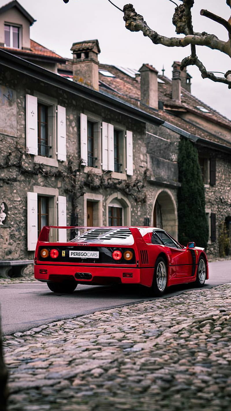 800x1422 2388x1668px, 1080P free download. Old Town Road, car, classic, f ferrari, red, esports, supercar, HD phone wallpaper