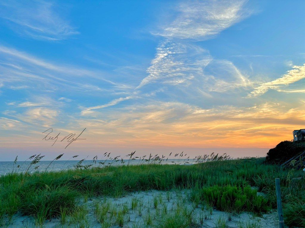 1024x768 Oak Island evening (Explored). Evening sun on Oak Island Be