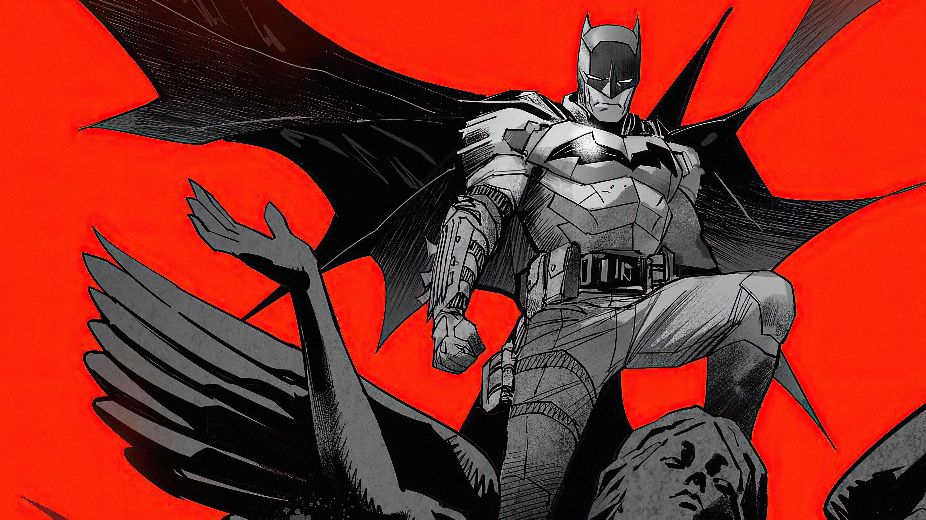 3840x2160 The Batman 2021 Comic Art 4k Wallpaper, HD Movies Wallpaper, 4k Wallpaper, Image, Background, Photos and Picture