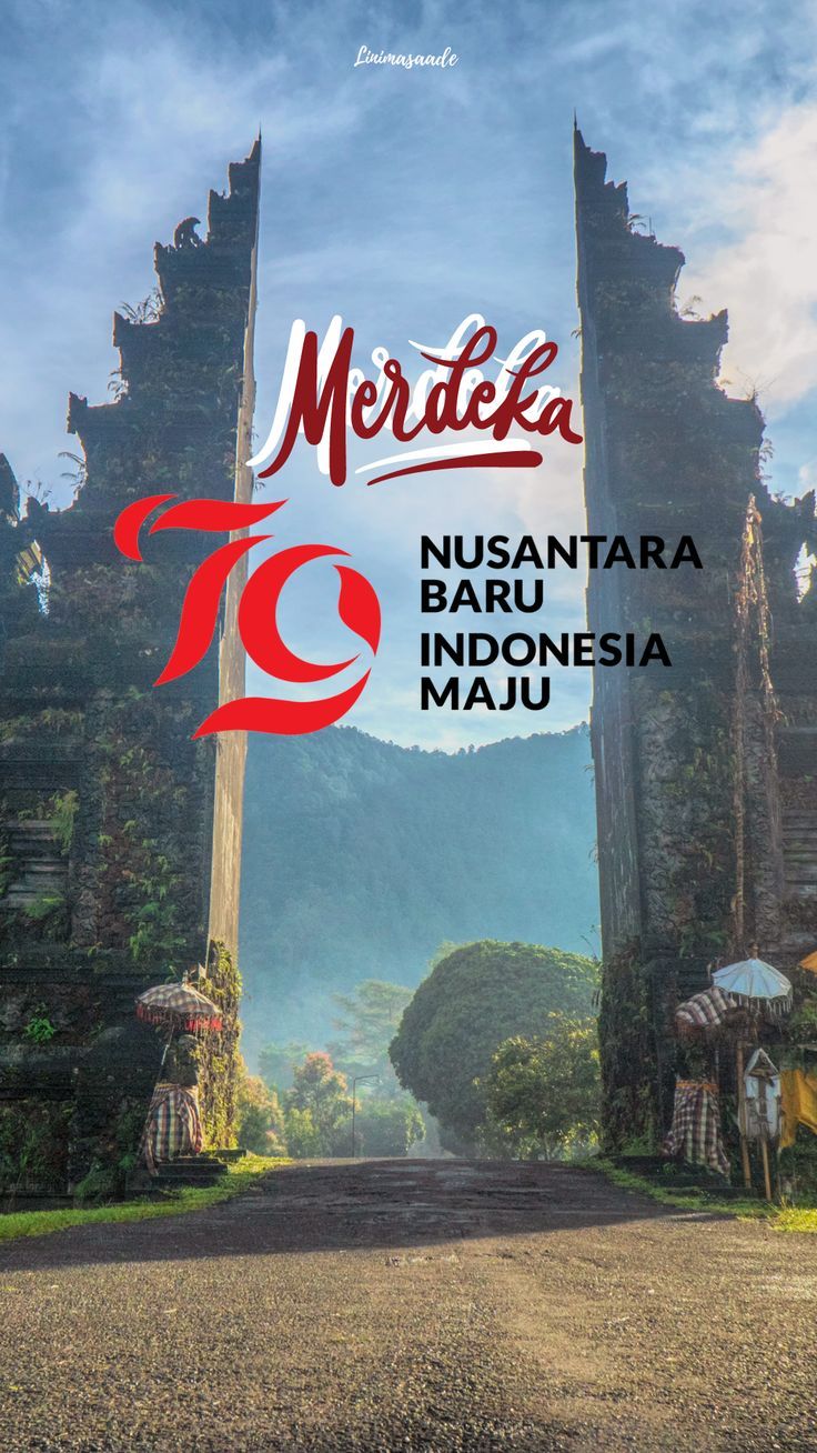 736x1308 HUT RI 79 Tahun Merdeka Wallpaper Bali Indonesia