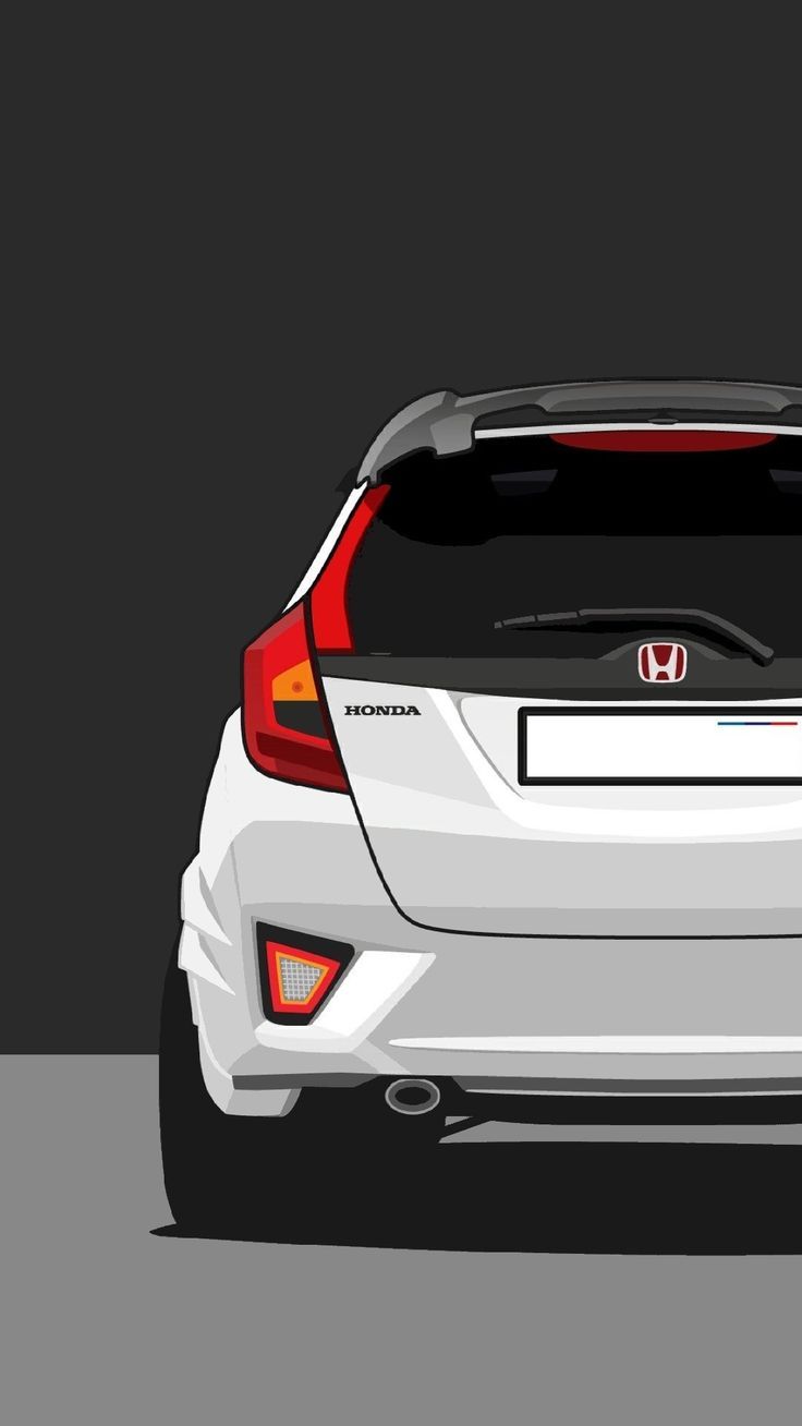 736x1308 Cars Art Wallpaper. Honda jazz, Honda fit jazz, Honda fit