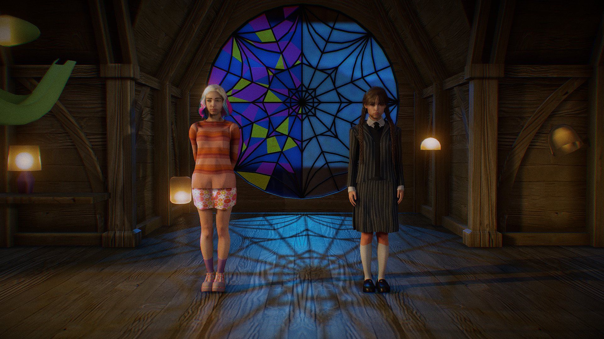 1920x1080 Nevermore and Enid model by Cg Stuff [338a1c4]