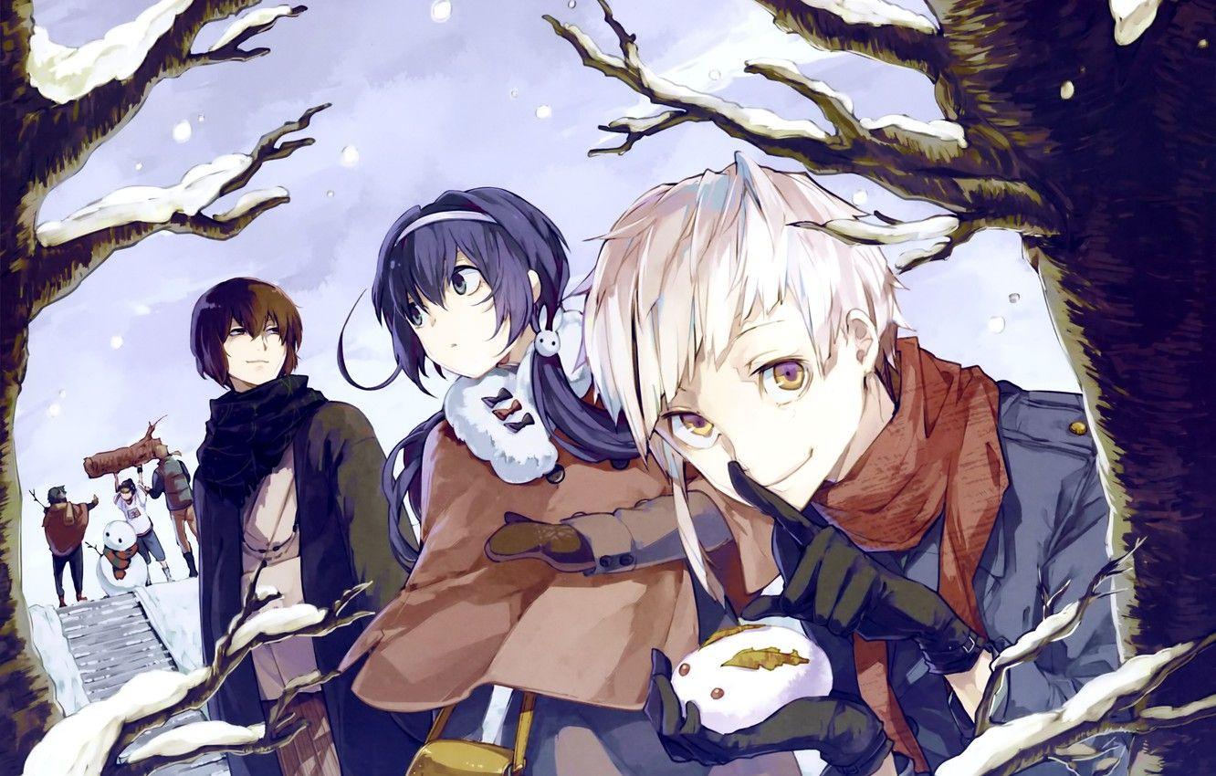 1332x850 Wallpaper osamu, dazai, bungou stray dogs, izumi kyouka, nakajima atsushia image for desktop, section прочее