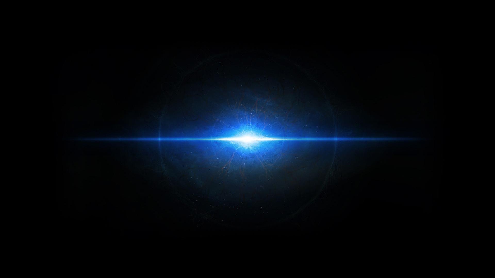 1920x1080 Light blue outer space wallpaper
