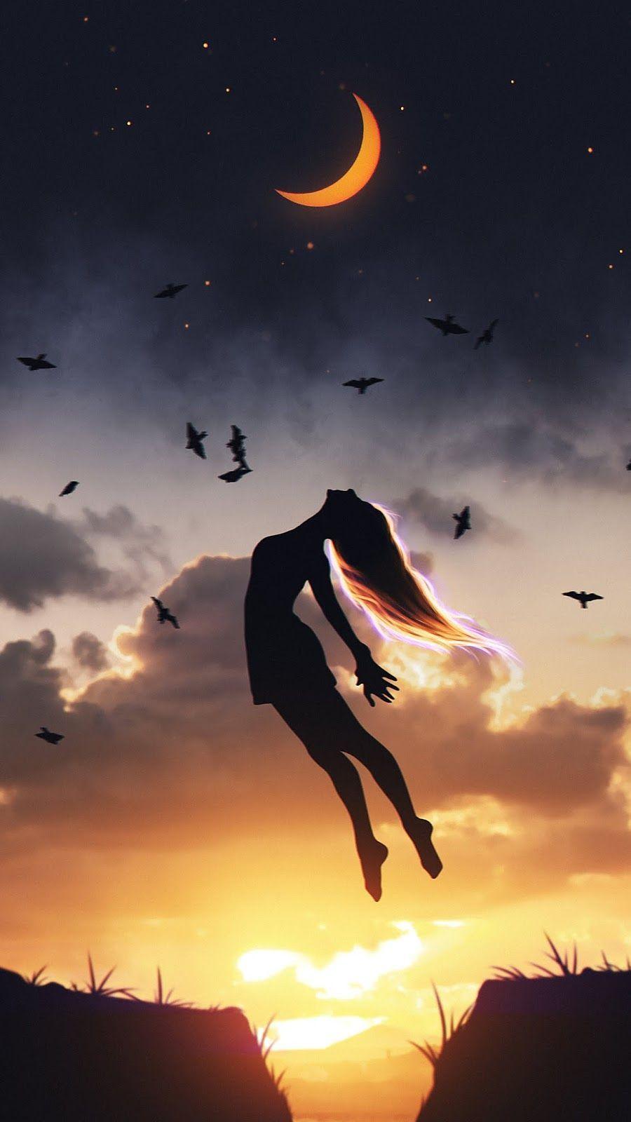 900x1600 Fly me to the moon #wallpaper #iphone #android #background #followme. Beautiful fantasy art, Beautiful dark art, Fantasy paintings