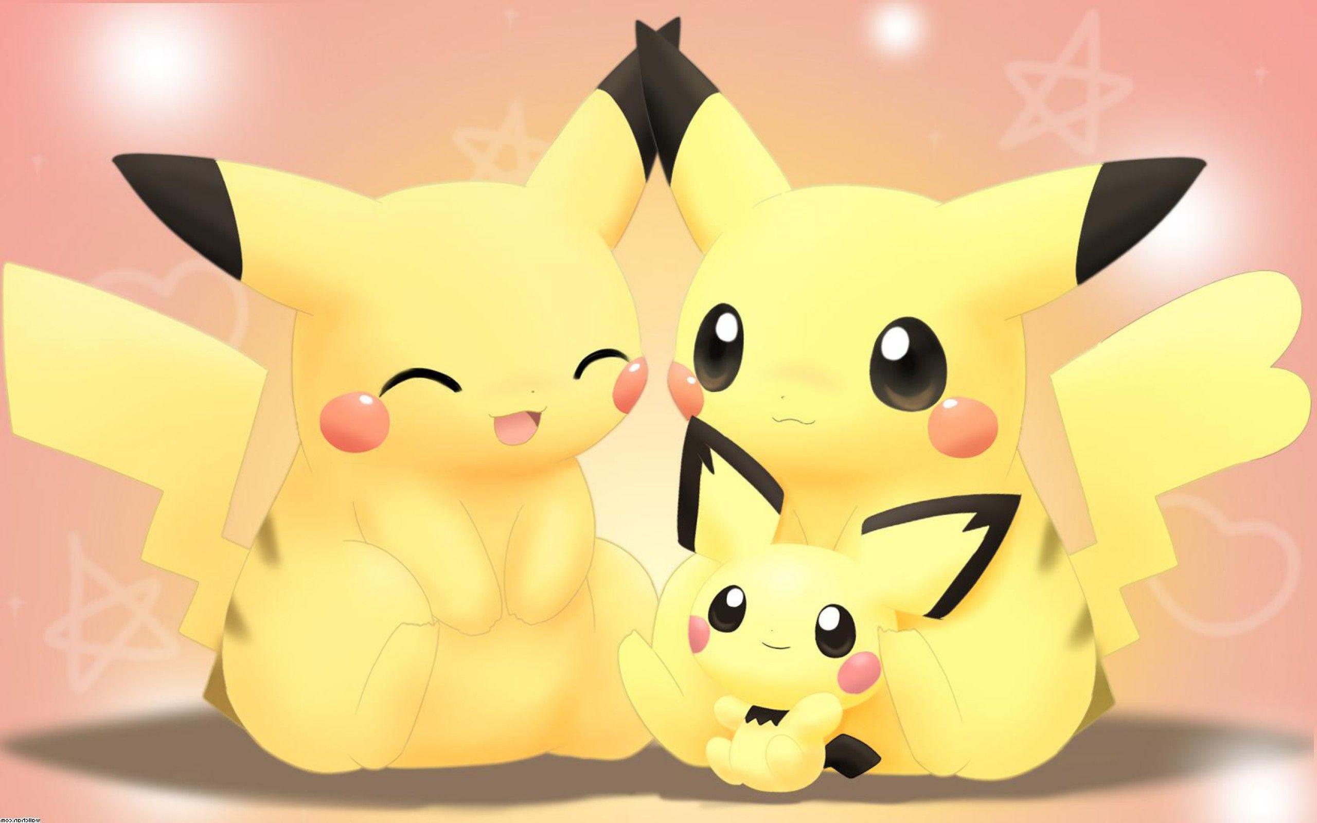 Kawaii Pikachu Wallpapers Top Free Kawaii Pikachu Backgrounds