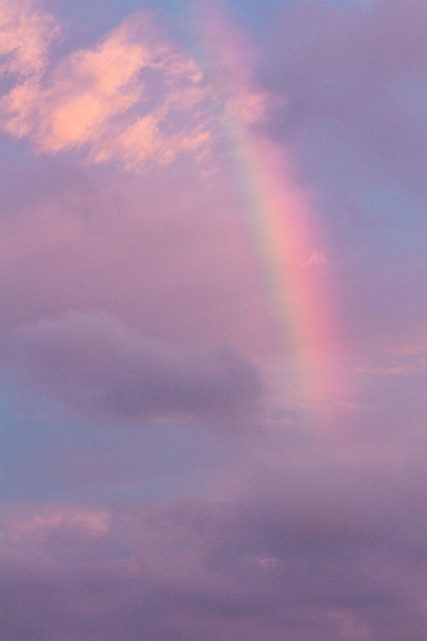 1365x2048 Rainbow In Magic Hour (O Okayama, Tokyo, Japan). Sky Aesthetic, Photography Wallpaper, Pretty Wallpaper