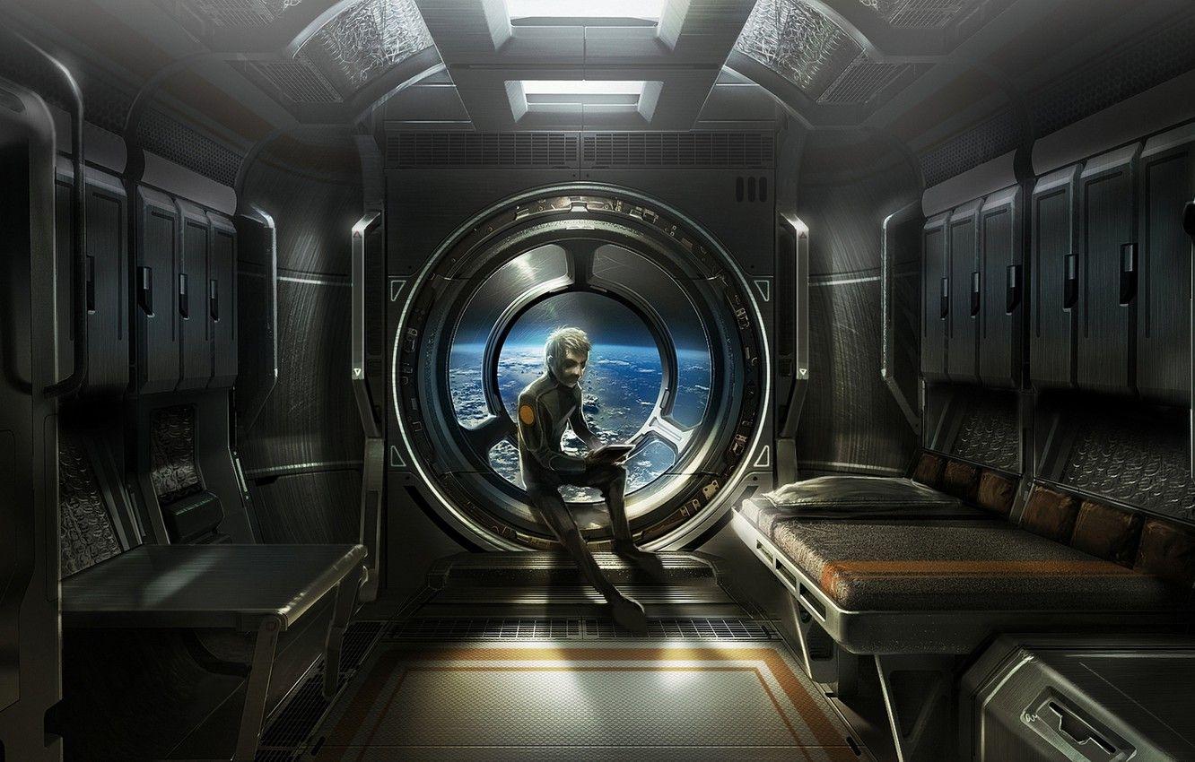 1332x850 Wallpaper Future, Fiction, View, Ship, Planet, Future, The Window, Sci Fi, Cabin, Ender's Game, Enders Game, The Game Ender, Orson Scott Card, Orson Scott Card Image For Desktop, Section фильмы