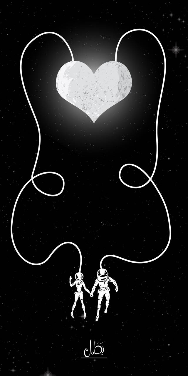 640x1280 Fly me to the moon wallpaper