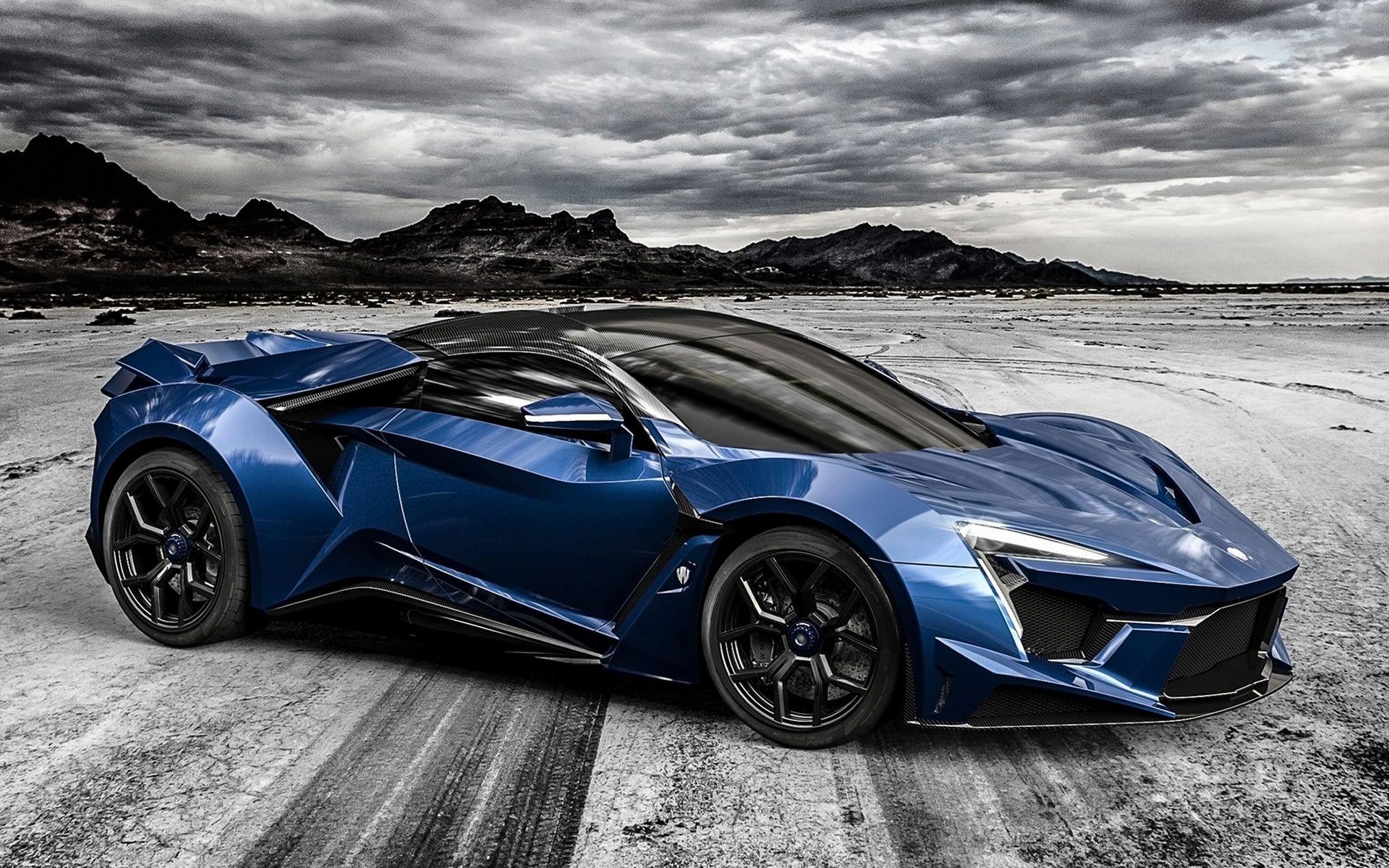 Blue Sports Car Wallpaper