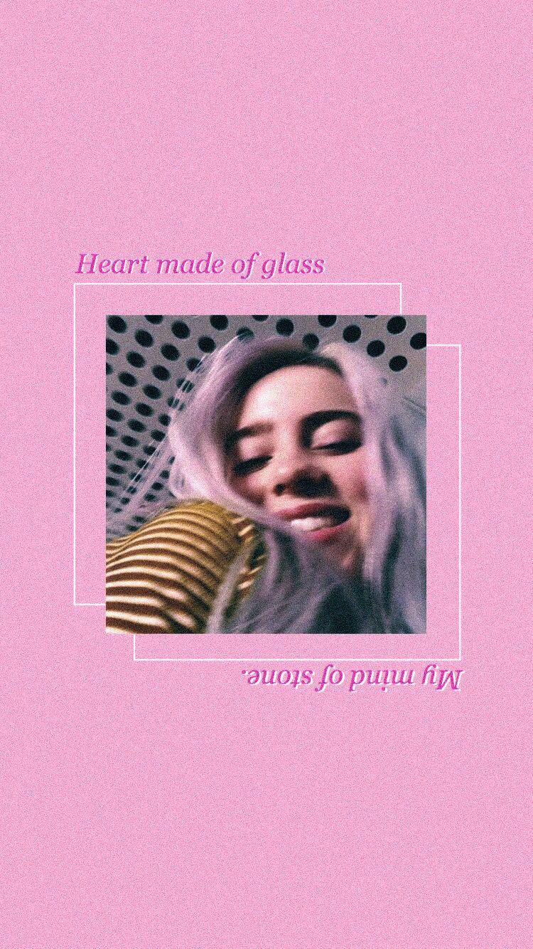 750x1334 Billie Eilish Pink Wallpaper