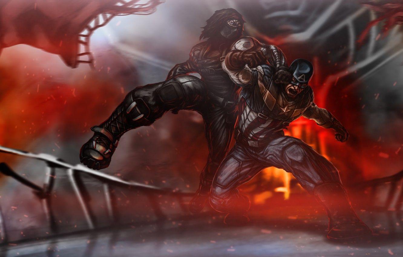 1332x850 Wallpaper Captain America, Marvel Comics, The first avenger: the Other war, Captain America: The Winter Soldier, Bucky Barnes, winter soldier, James Buchanan Barnes, Steven Rogers image for desktop, section фильмы