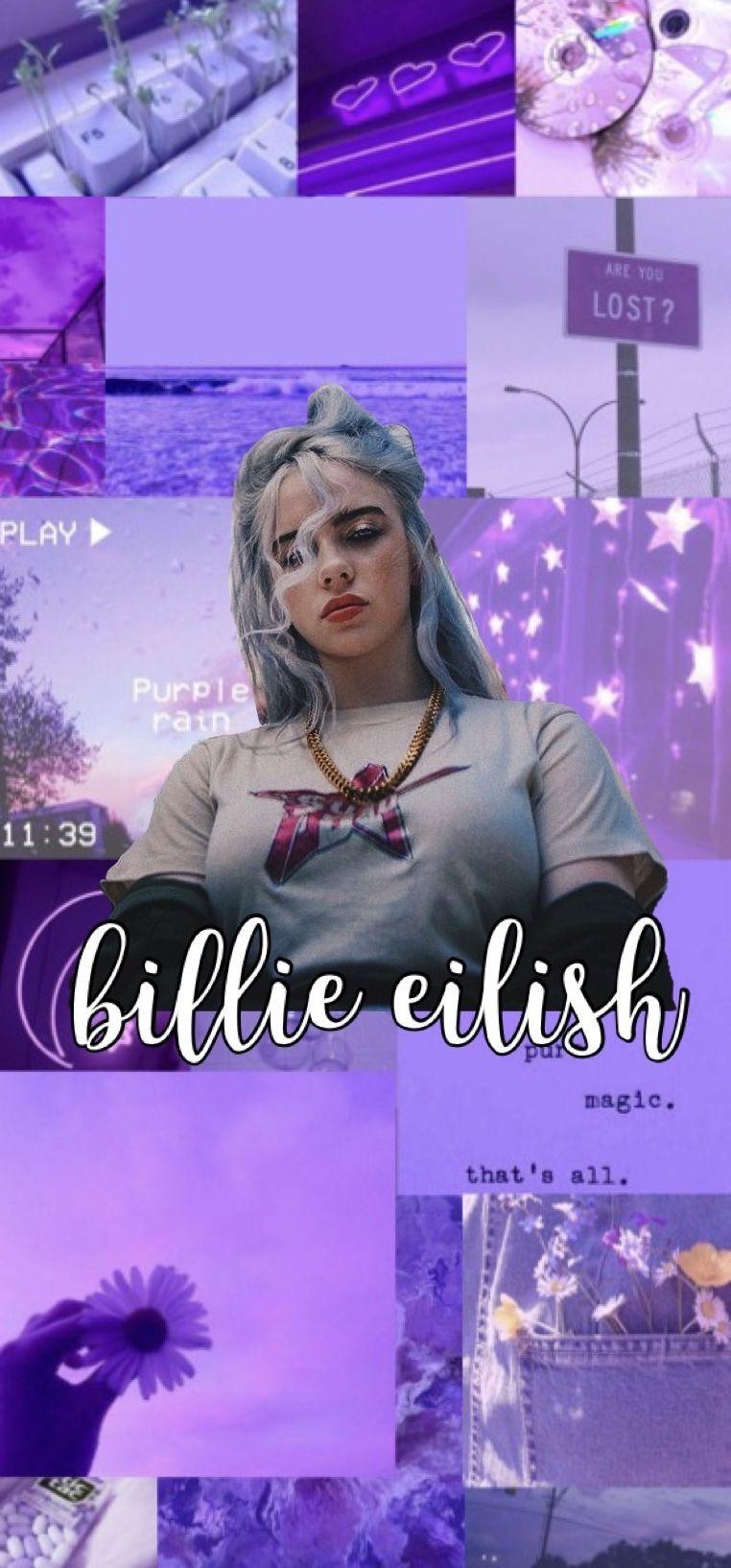 Billie Eilish Purple Aesthetic
