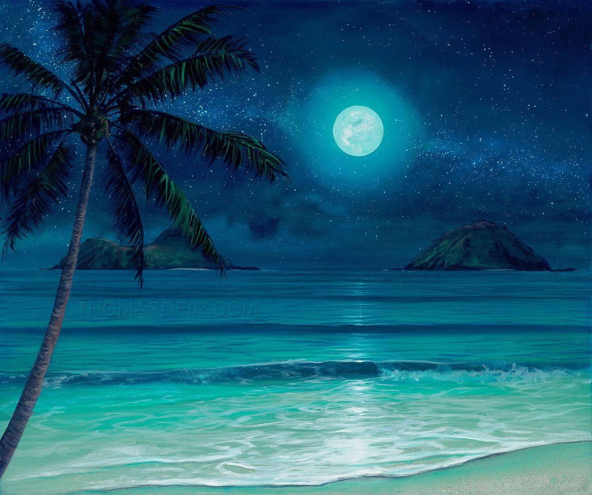 Beach Paintings Wallpapers - Top Free Beach Paintings Backgrounds ...