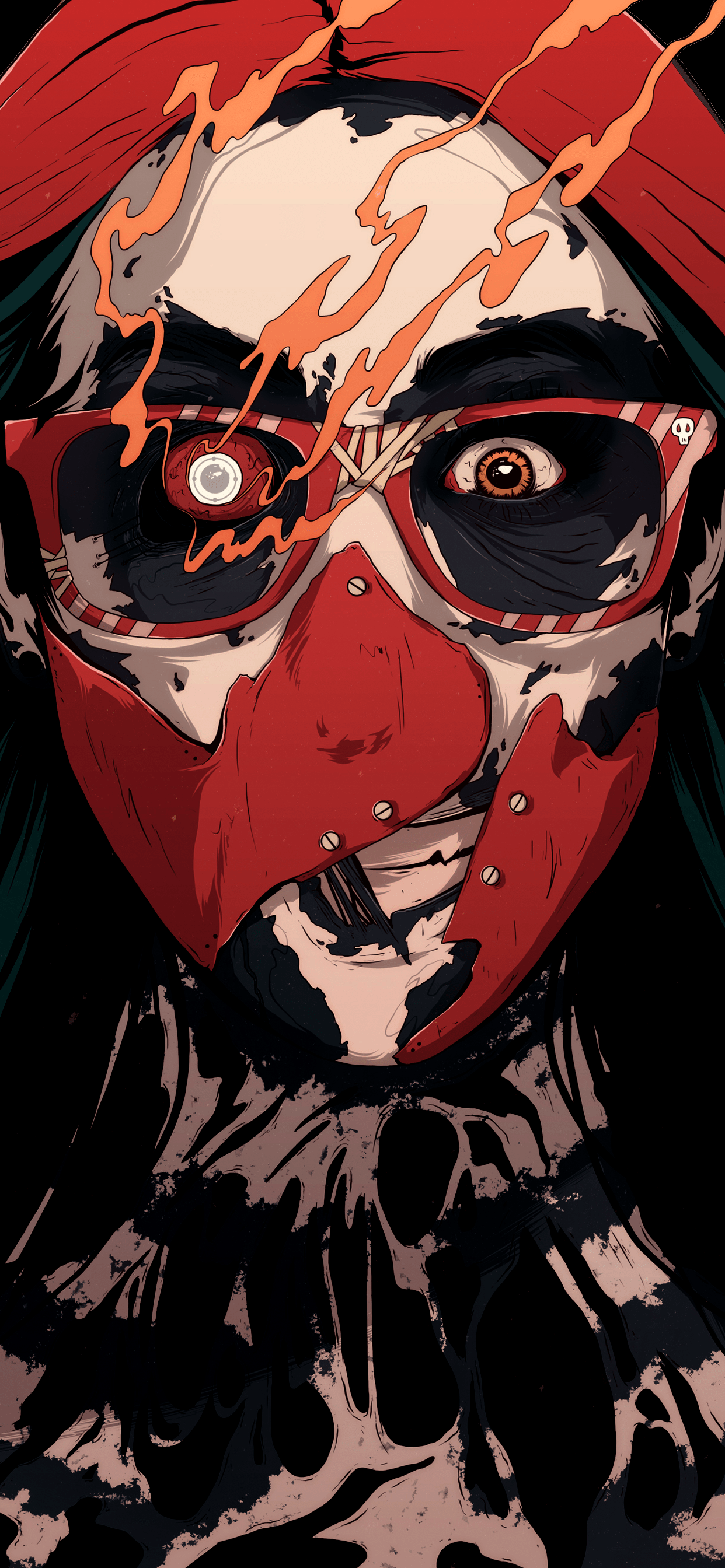 1242x2688 Mad scientist background for mobile