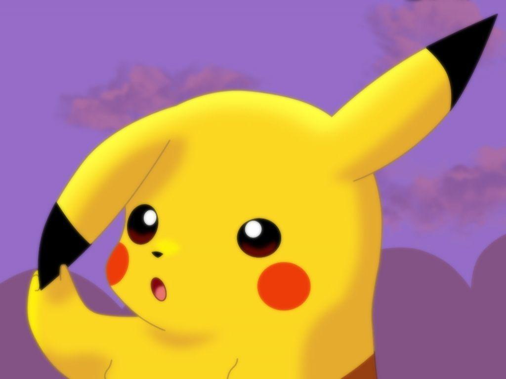 1024x768 Hình nền Pikachu Anime dễ thương Kawaii