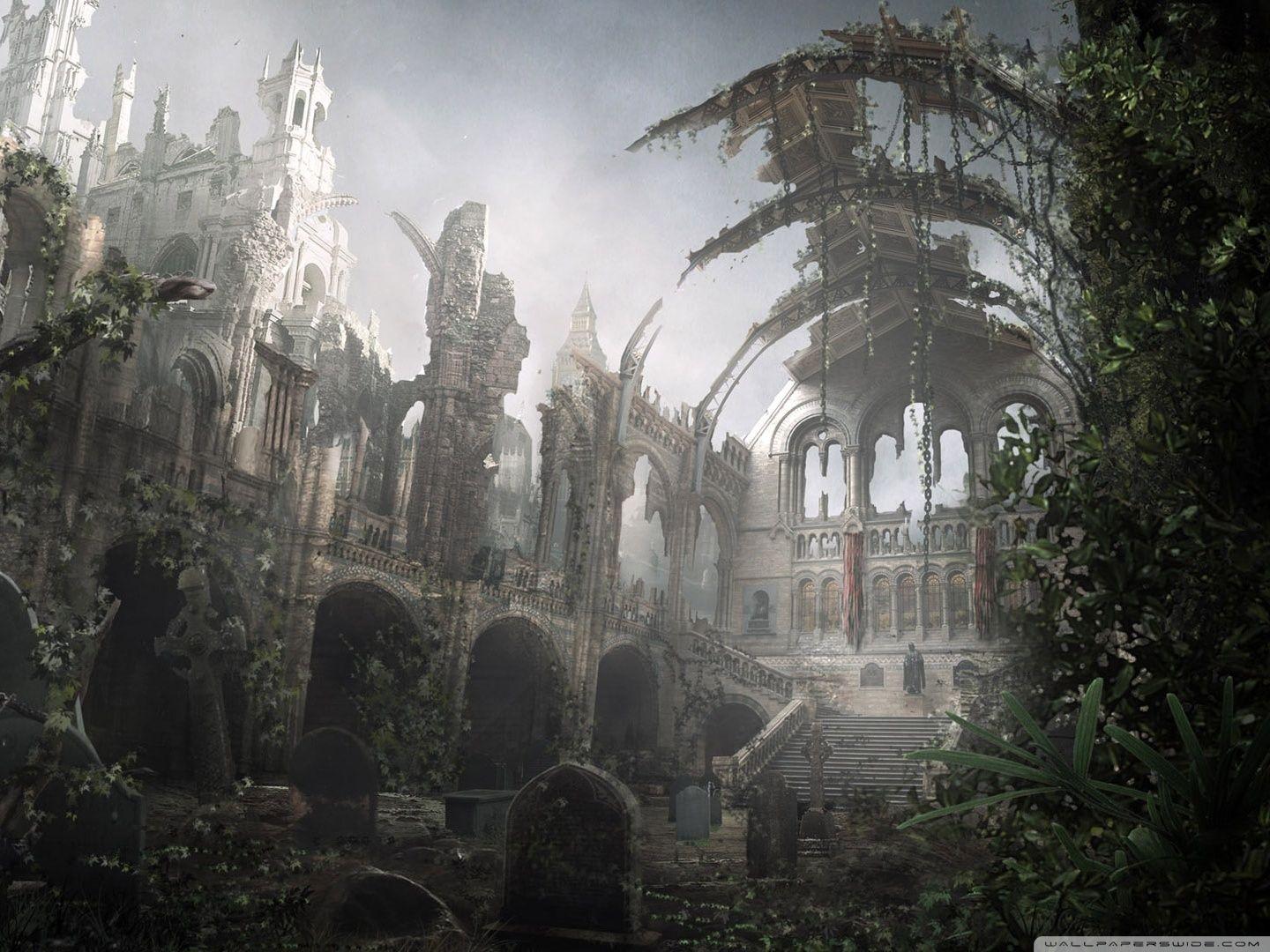 1440x1080 Cemetery Art Ultra HD Desktop Background Wallpaper for 4K UHD TV