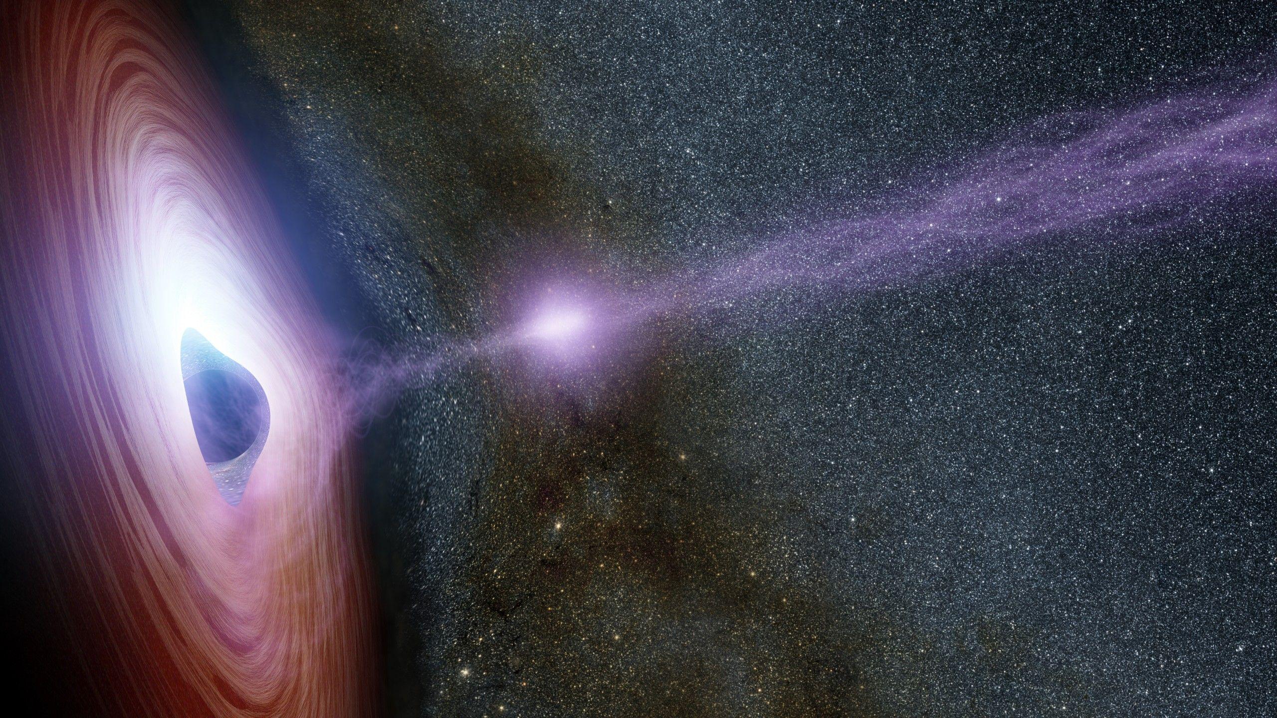 2560x1440 Wallpaper Black Hole, space, 4k, Space